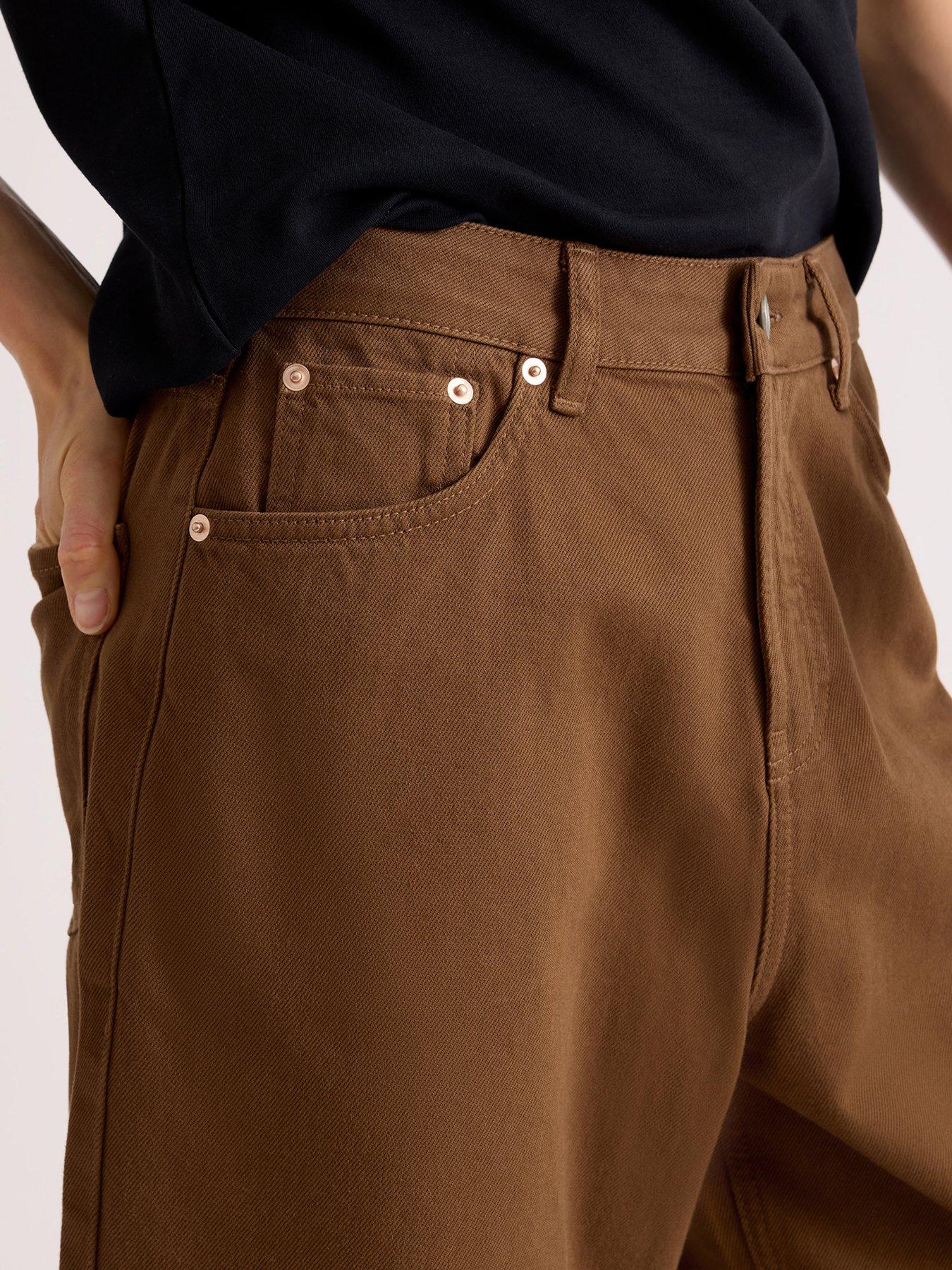 Image 4 of 5 of Albaray Women's Barrel Leg Jeans - Brown
