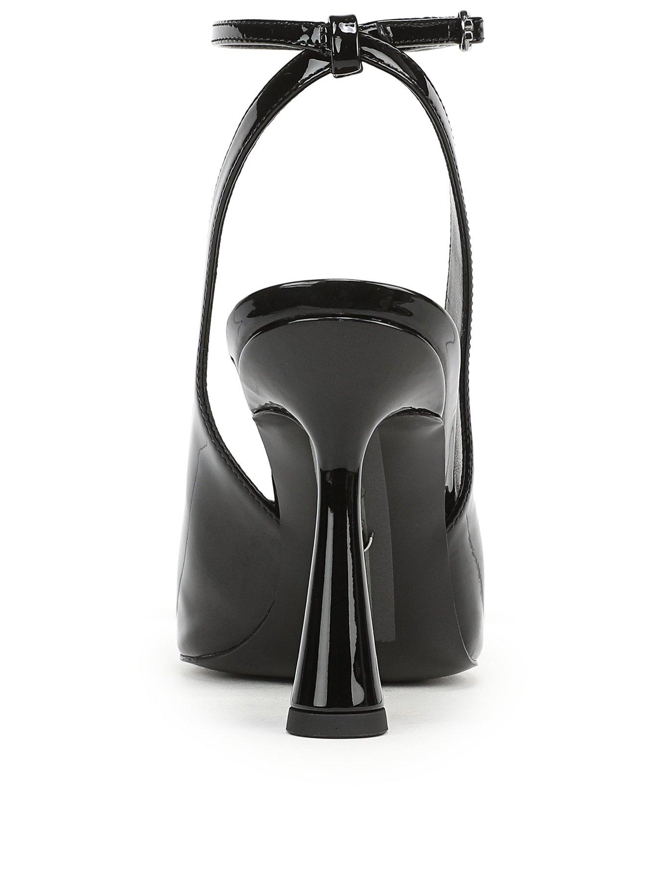 Image 3 of 5 of SAM EDELMAN Esme Peep Toe Ankle Strap Heel Sandal - Black