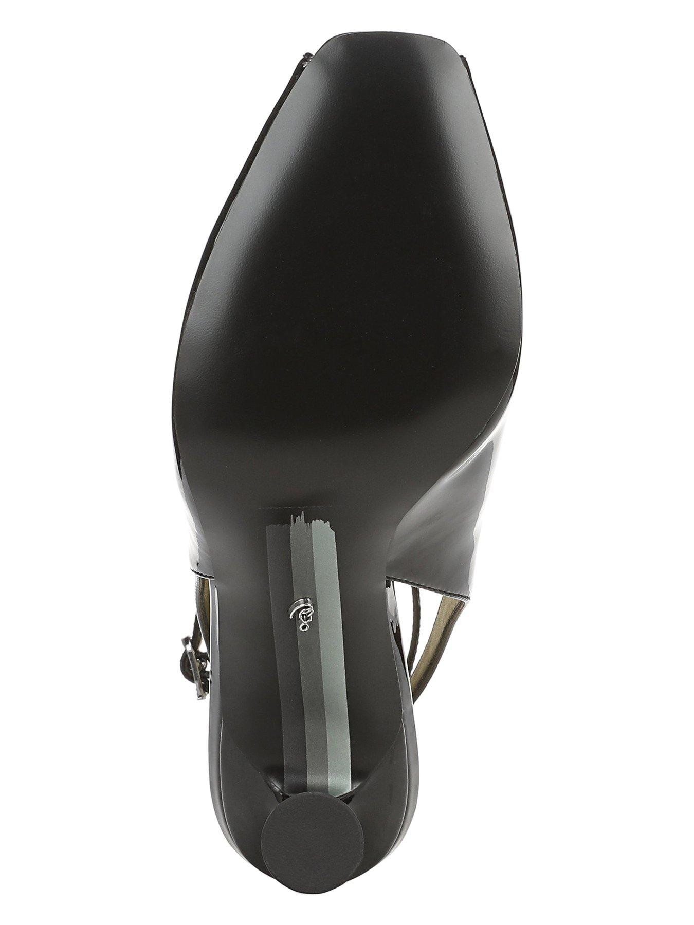 Image 5 of 5 of SAM EDELMAN Esme Peep Toe Ankle Strap Heel Sandal - Black
