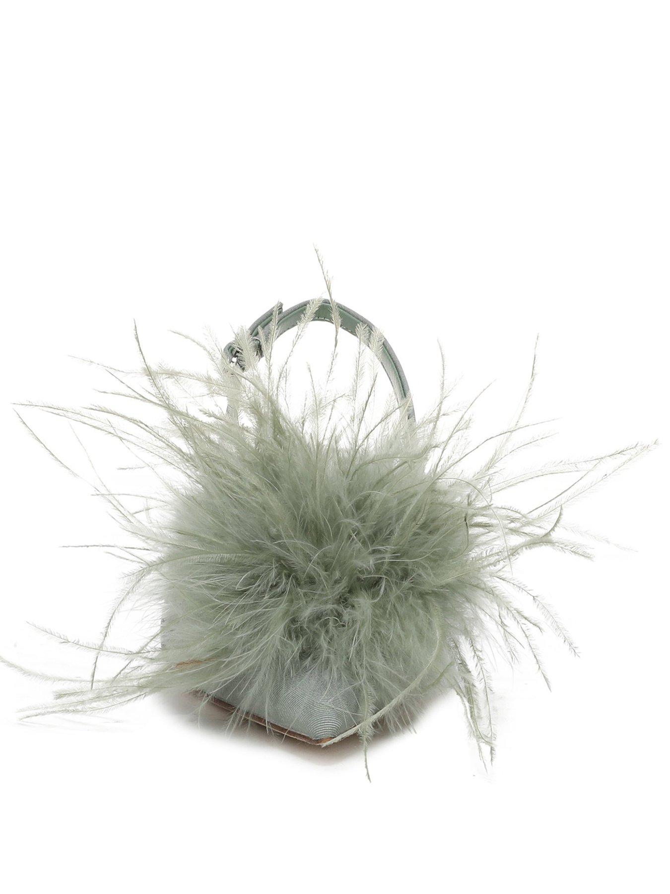 Image 2 of 6 of SAM EDELMAN Finch Feather Kitten Heel Pump - Sage