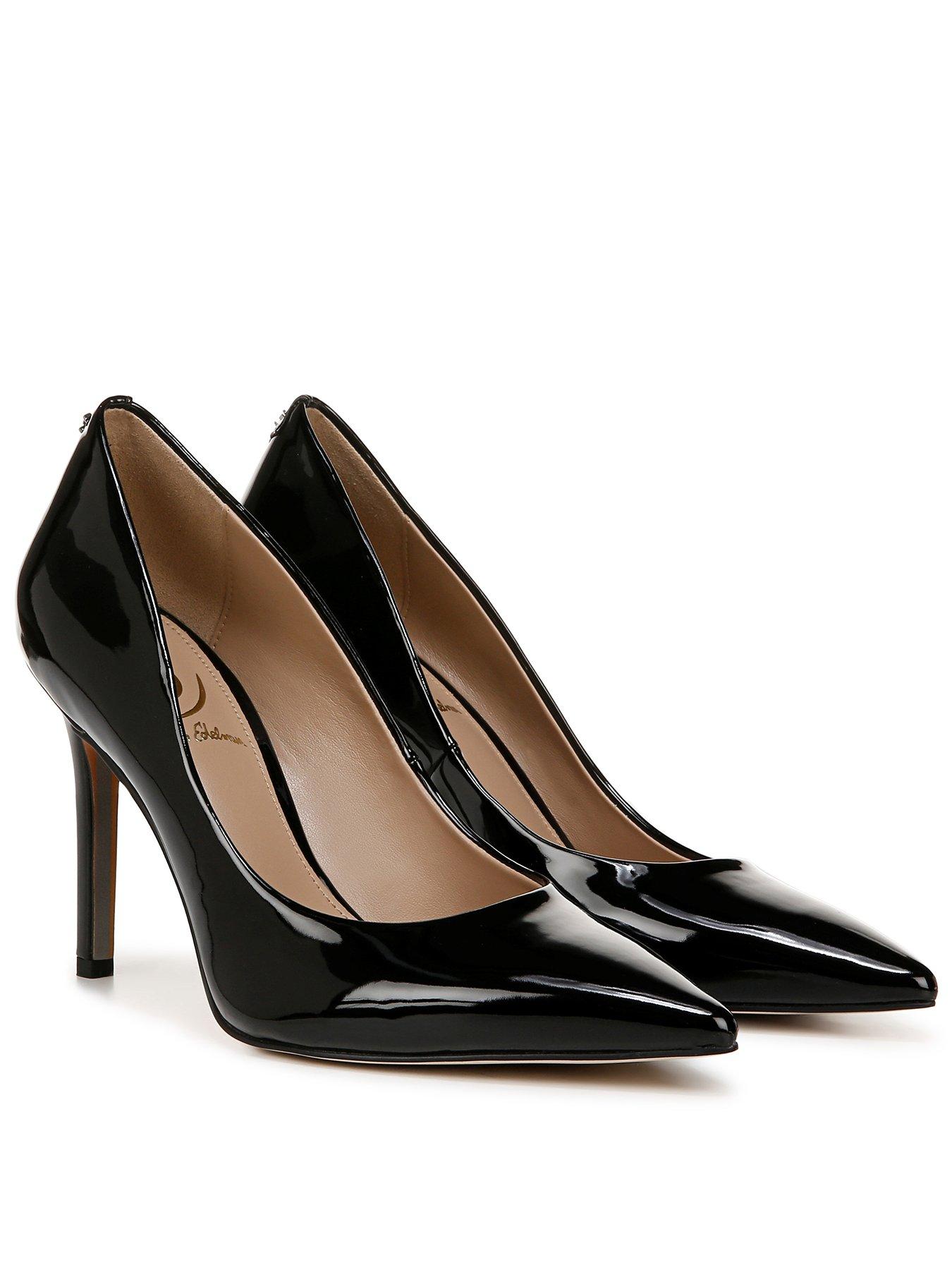 SAM EDELMAN Hazel Patent Heel Shoe - Black