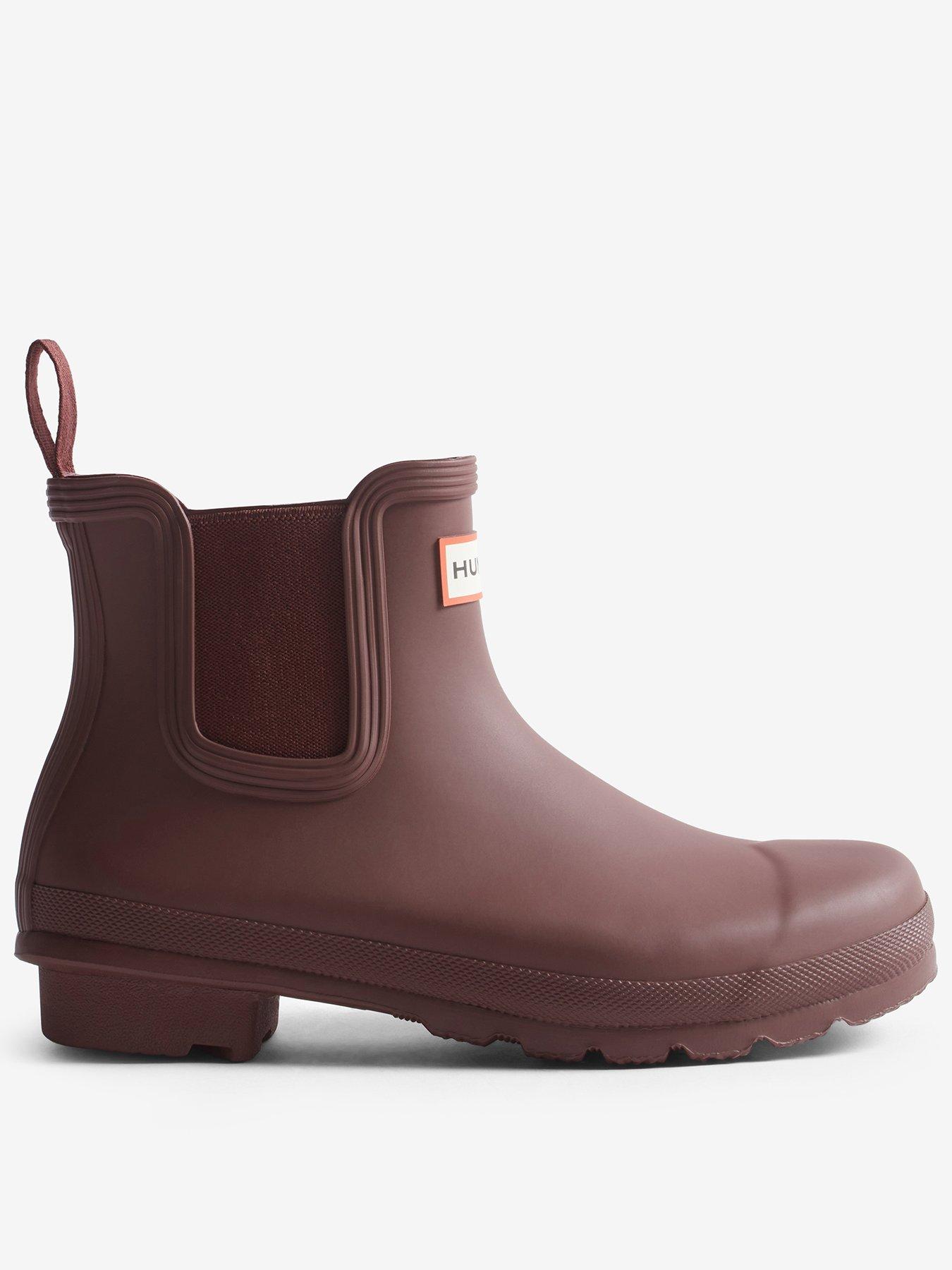 Hunter Women's Original Waterproof Chelsea Boots Red Size 7 (40) - Image 3