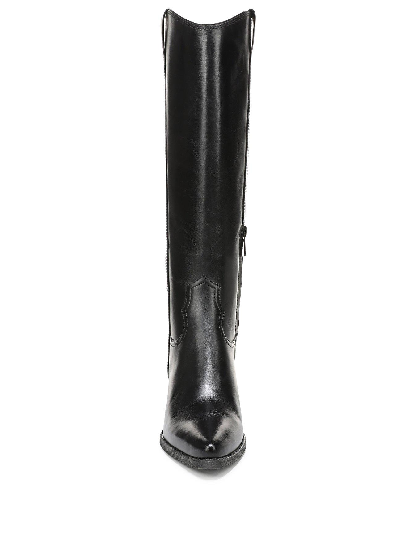 Image 2 of 6 of SAM EDELMAN Wyatt Knee High Cow Boy Boot - Black