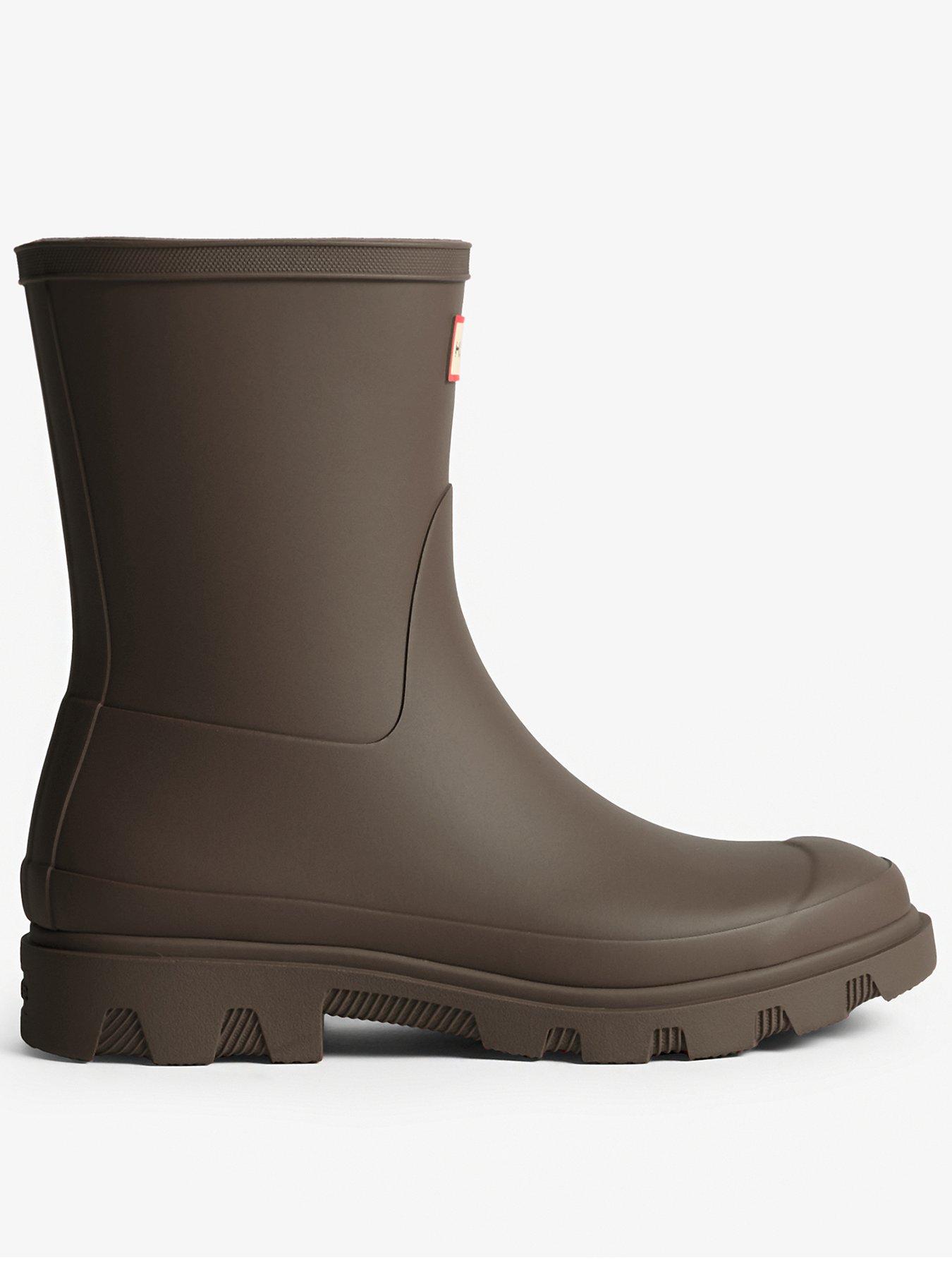 Image 1 of 4 of Hunter Unisex Downpour Short Wellington Boot - Brown