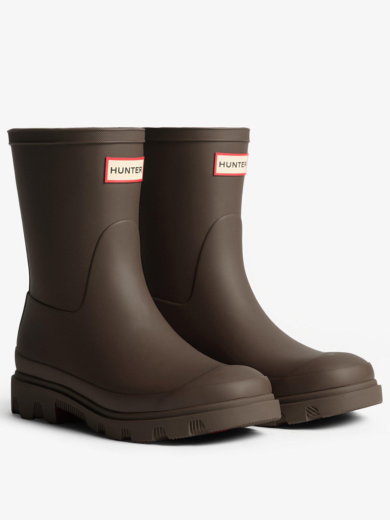 Image 2 of 4 of Hunter Unisex Downpour Short Wellington Boot - Brown