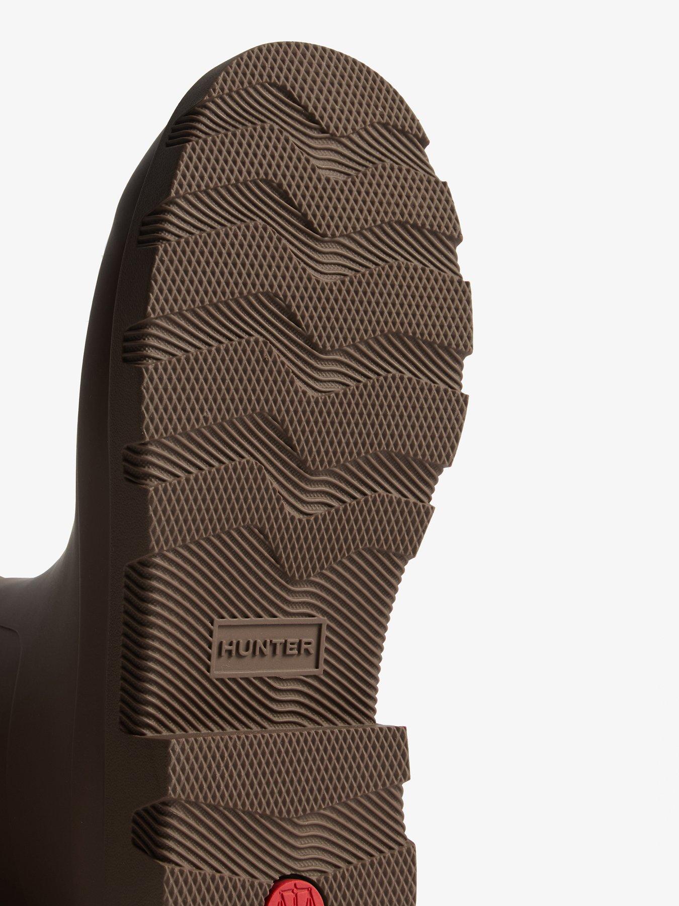 Image 4 of 4 of Hunter Unisex Downpour Short Wellington Boot - Brown