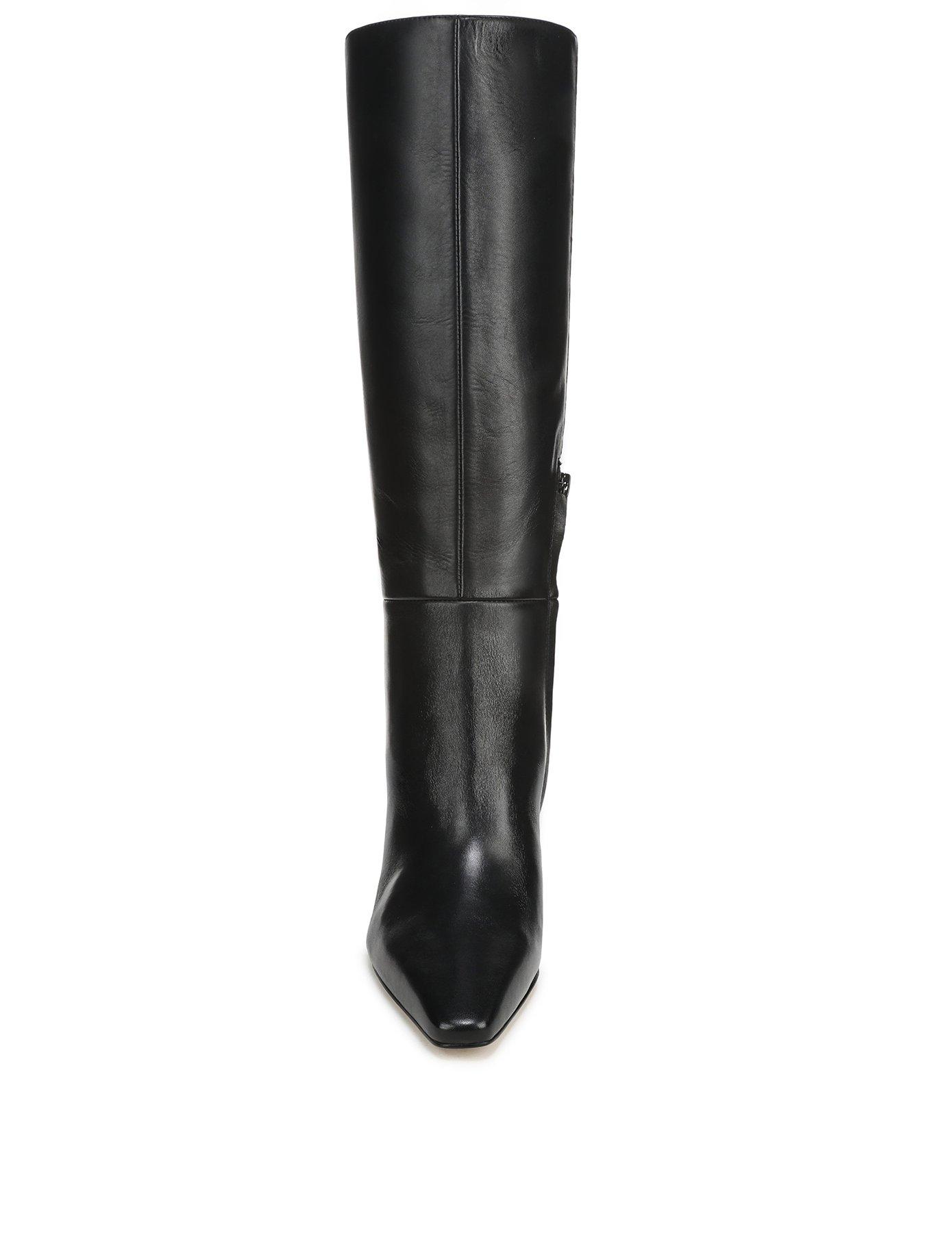 Image 3 of 7 of SAM EDELMAN Sylvia Knee High Leather Boot - Black