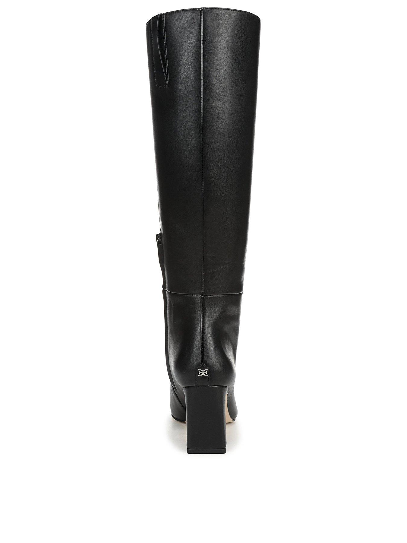 Image 4 of 7 of SAM EDELMAN Sylvia Knee High Leather Boot - Black