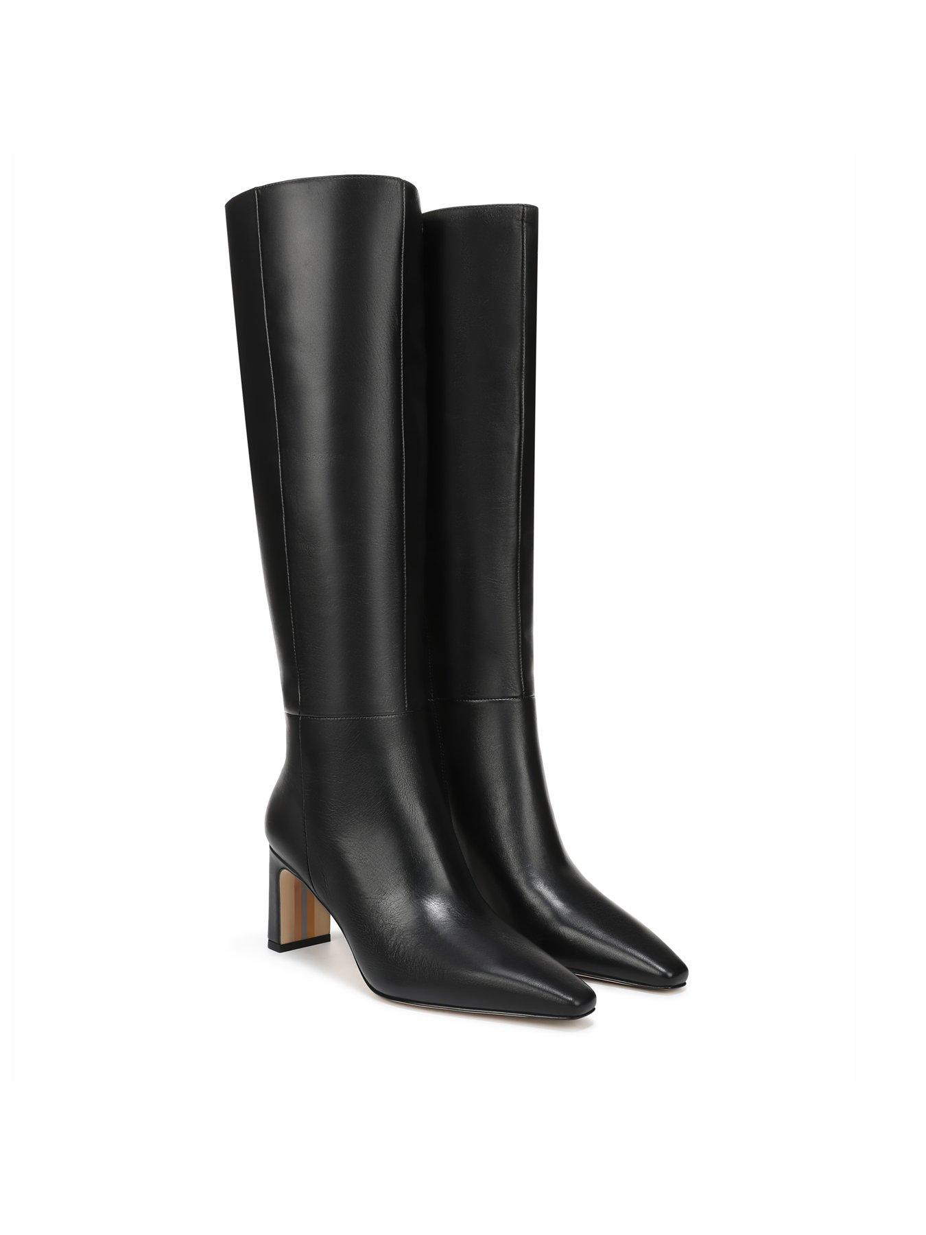 Image 7 of 7 of SAM EDELMAN Sylvia Knee High Leather Boot - Black