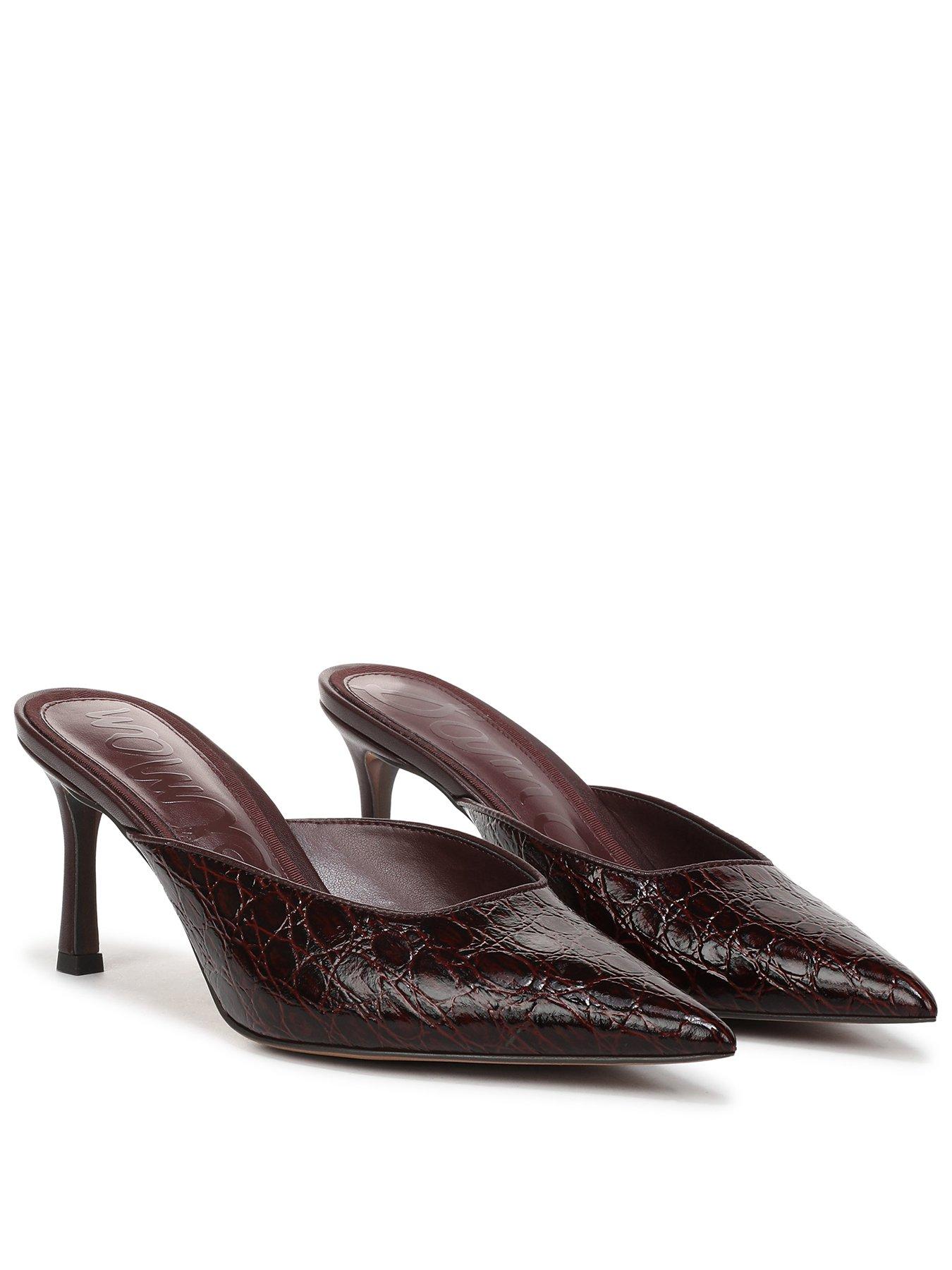 Image 1 of 6 of SAM EDELMAN Margeaux Slip On Heel Mule - Red