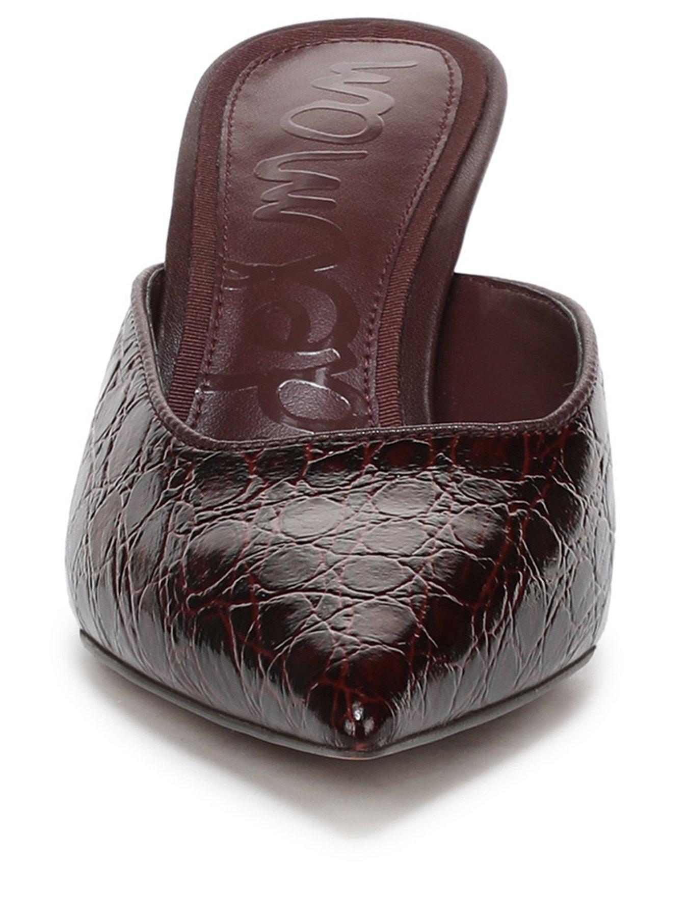 Image 2 of 6 of SAM EDELMAN Margeaux Slip On Heel Mule - Red
