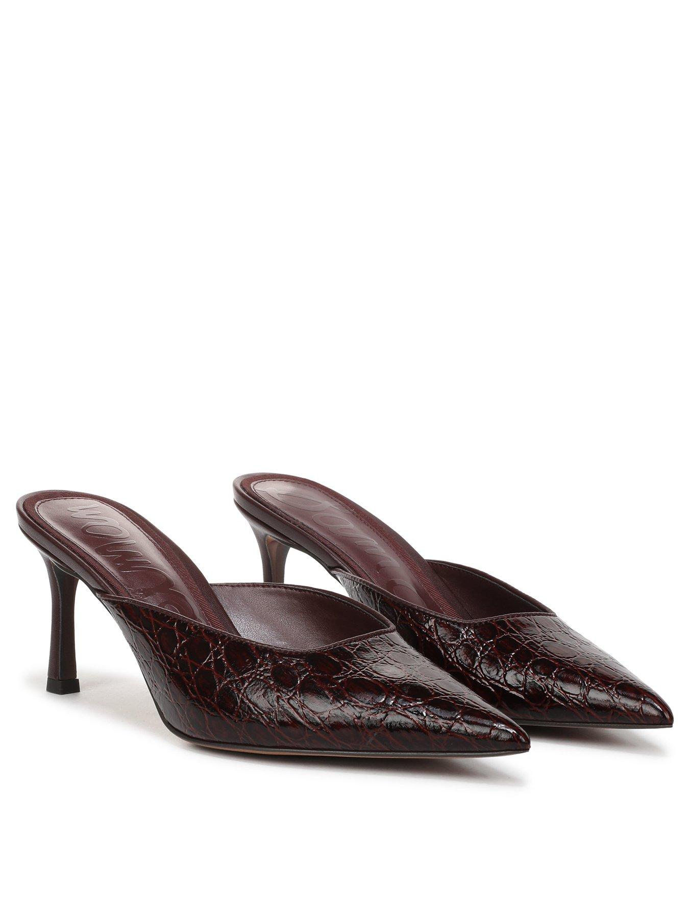 Image 6 of 6 of SAM EDELMAN Margeaux Slip On Heel Mule - Red