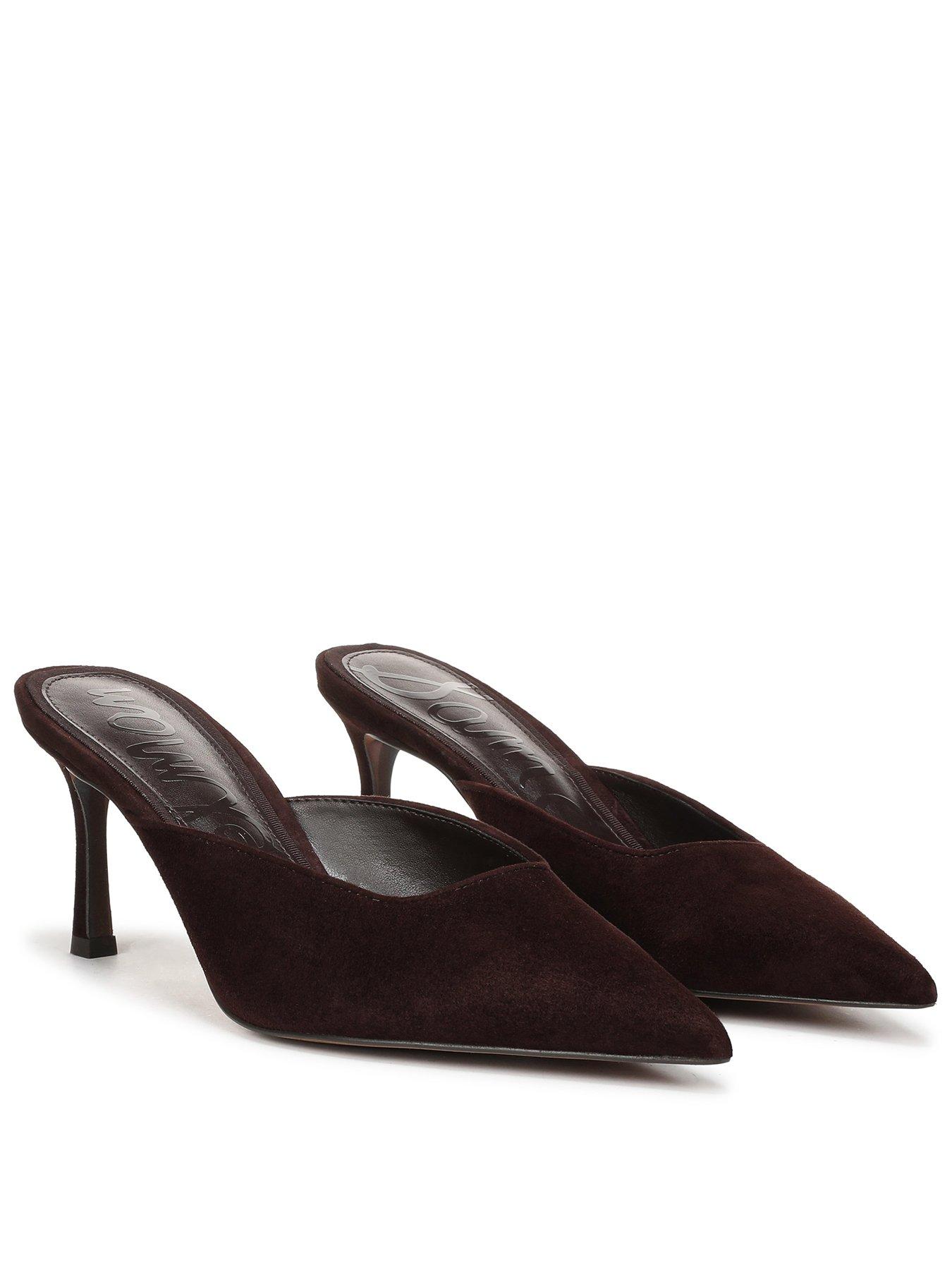 Image 1 of 6 of SAM EDELMAN Margeaux Slip On Heel Mule - Brown