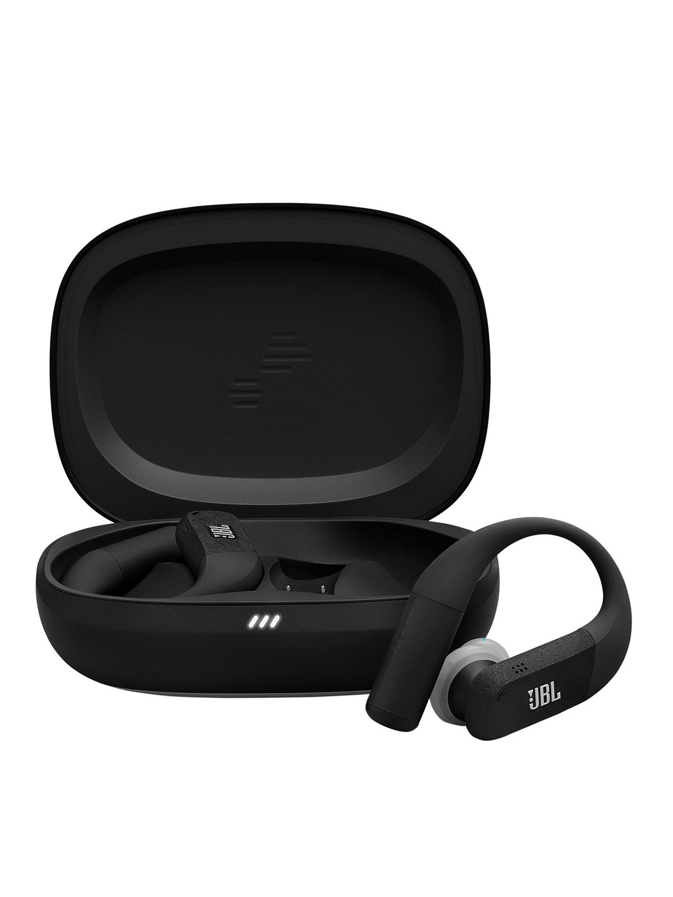 JBL Endurance PEAK 4 - True Wireless Sport Earbuds: Powerhook / IP68 / Smart Ambient, Black and Grey