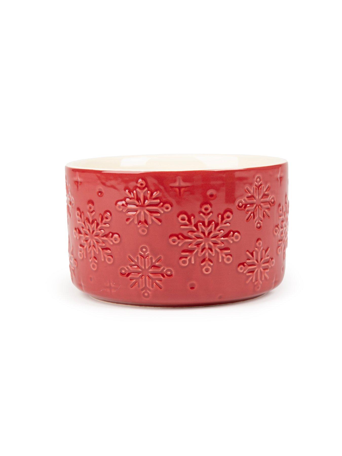 Image 4 of 5 of Scruffs Snow Bowl Food & Drink Bowl Gift Set - Red 15cm