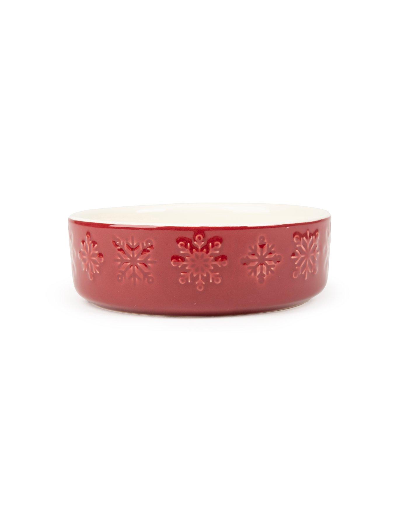 Image 5 of 5 of Scruffs Snow Bowl Food & Drink Bowl Gift Set - Red 15cm