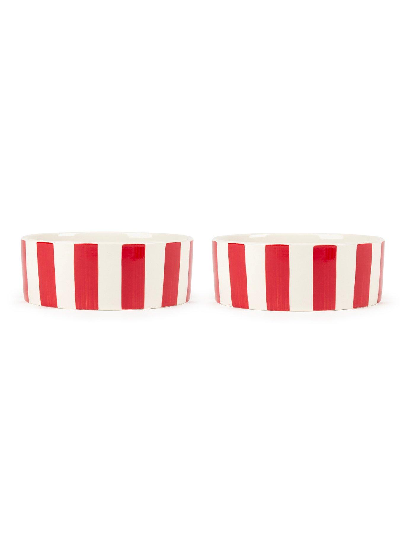 Image 4 of 5 of Scruffs Amalfi Stripe 2pc Food Bowl Set - 19cm