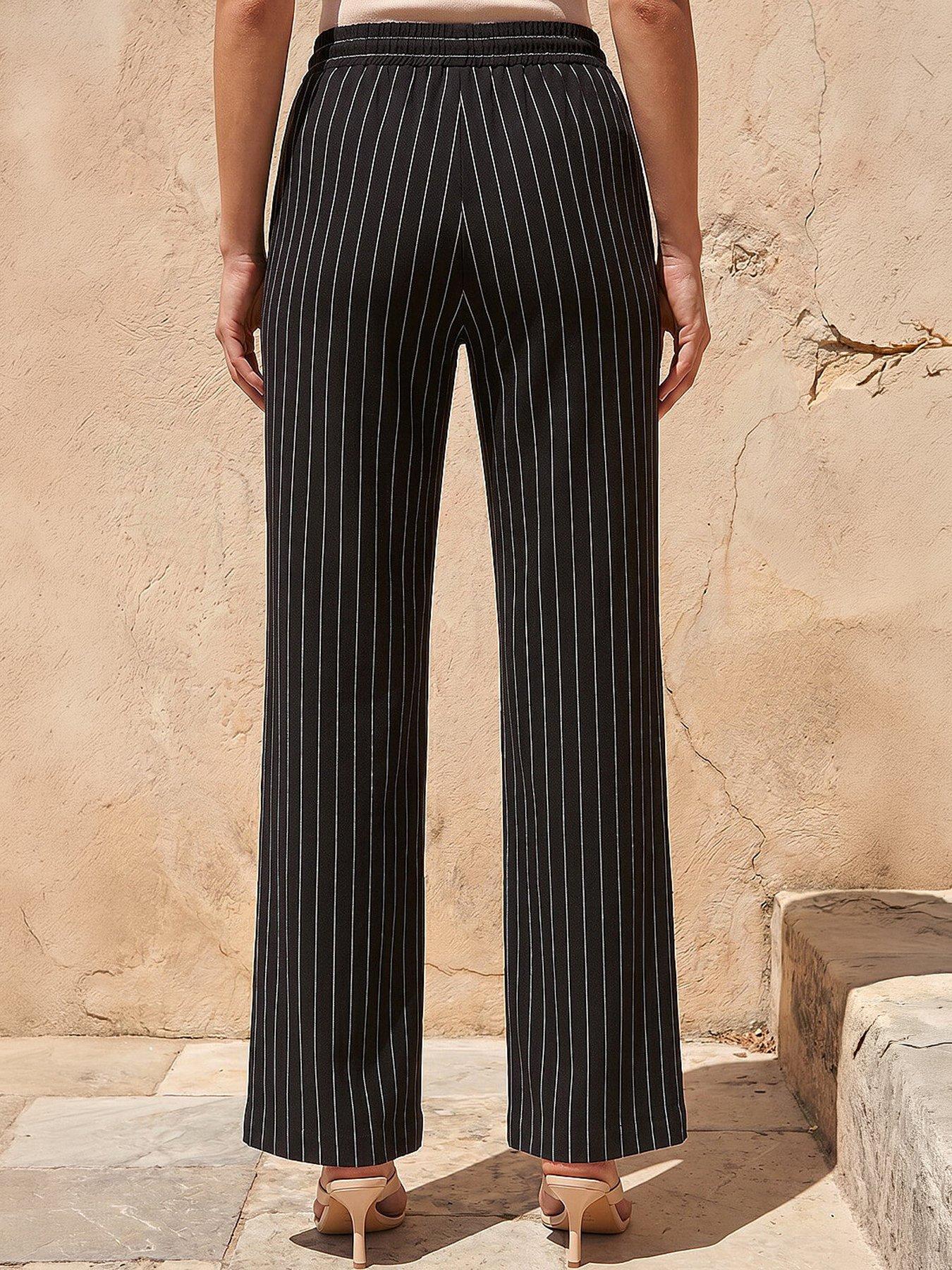 Image 3 of 4 of Roman Petite Stripe Trouser