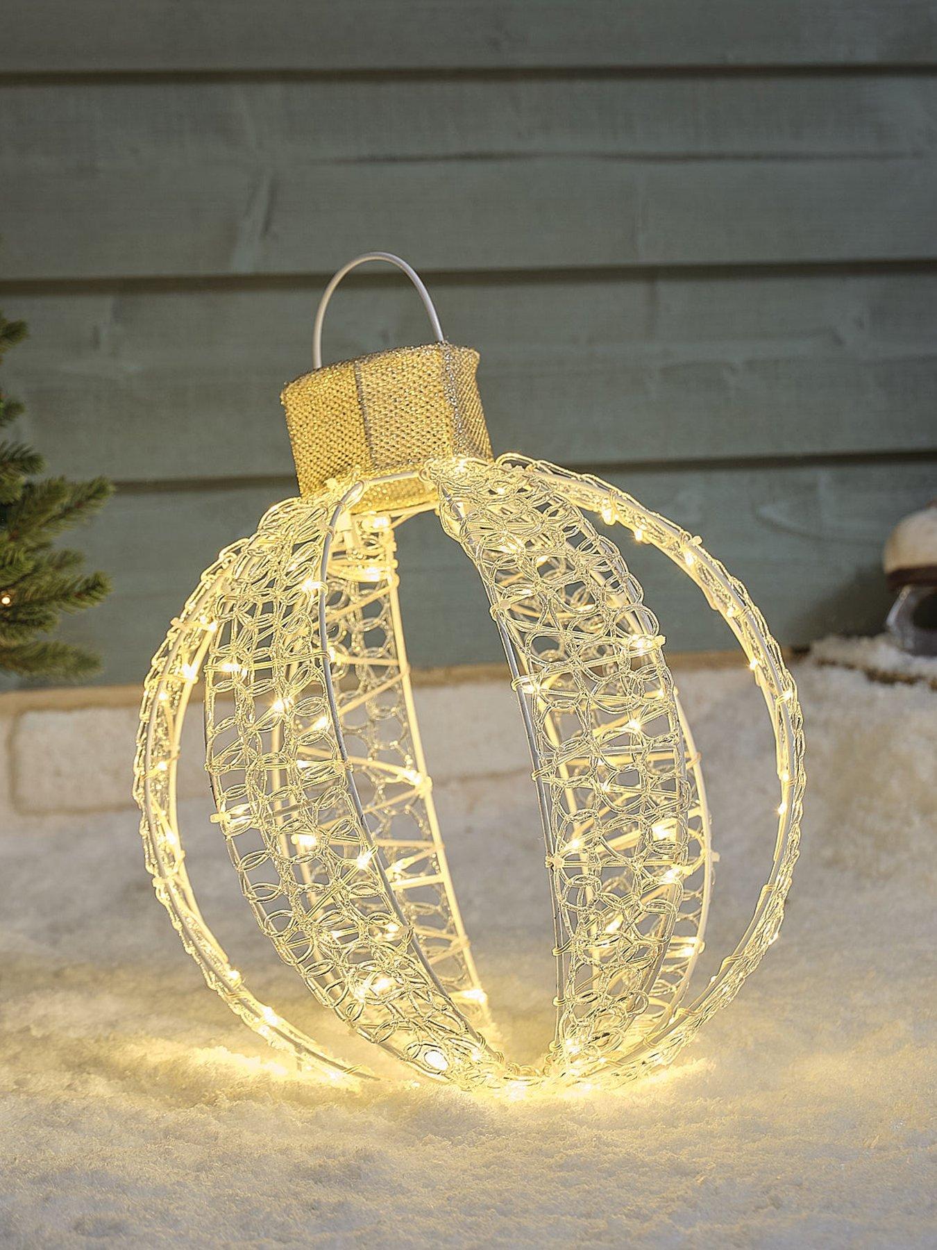 Image 1 of 2 of Lights4Fun 38.5cm Christmas Bauble Decoration 38.5cm