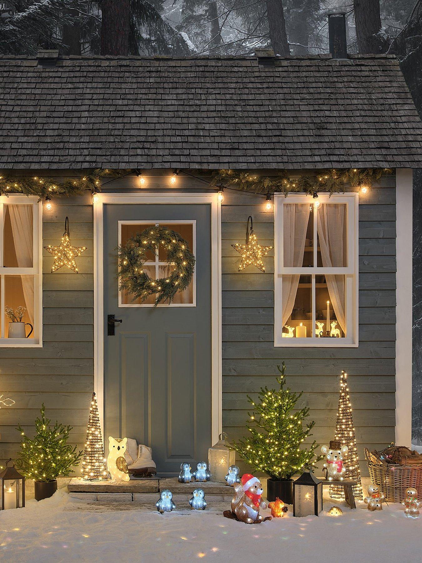 Image 3 of 3 of Lights4Fun Present Filled Boots Outdoor Light