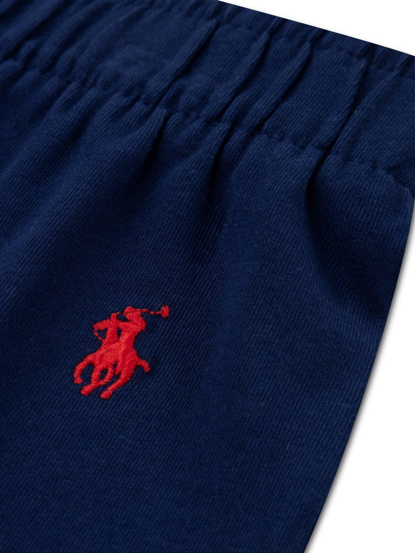 Image 4 of 4 of Polo Ralph Lauren Boys' Short Sleeve T-Shirt &amp; Shorts Pyjama Set - Navy