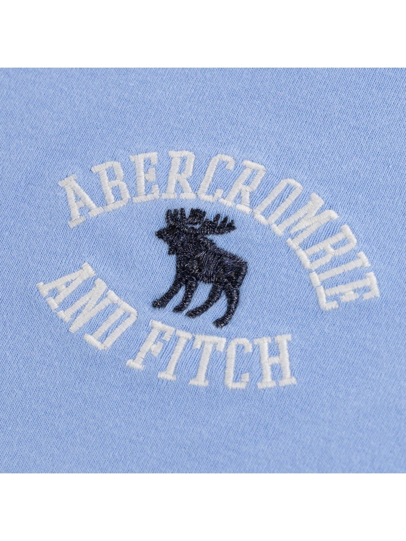 Image 3 of 3 of Abercrombie & Fitch Girls Y2k Core Script Short Sleeve Baby T-shirt - Blue