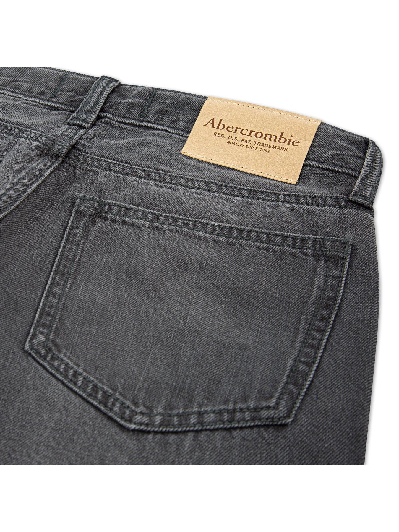 Image 5 of 7 of Abercrombie & Fitch Boys' Baggy Fit Jeans- Black