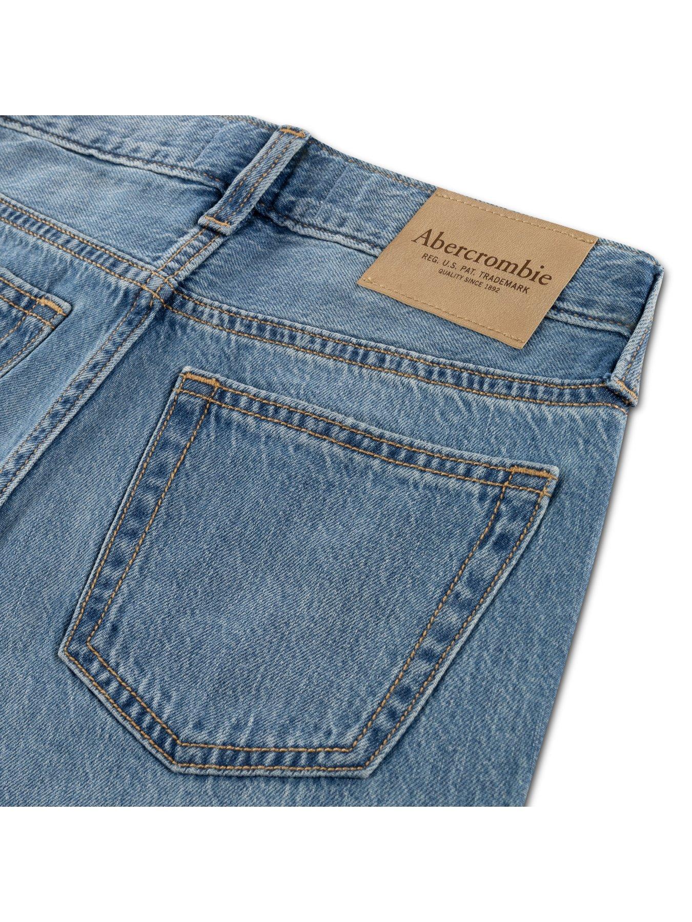 Image 3 of 4 of Abercrombie & Fitch Boys Baggy Fit Jeans - Blue