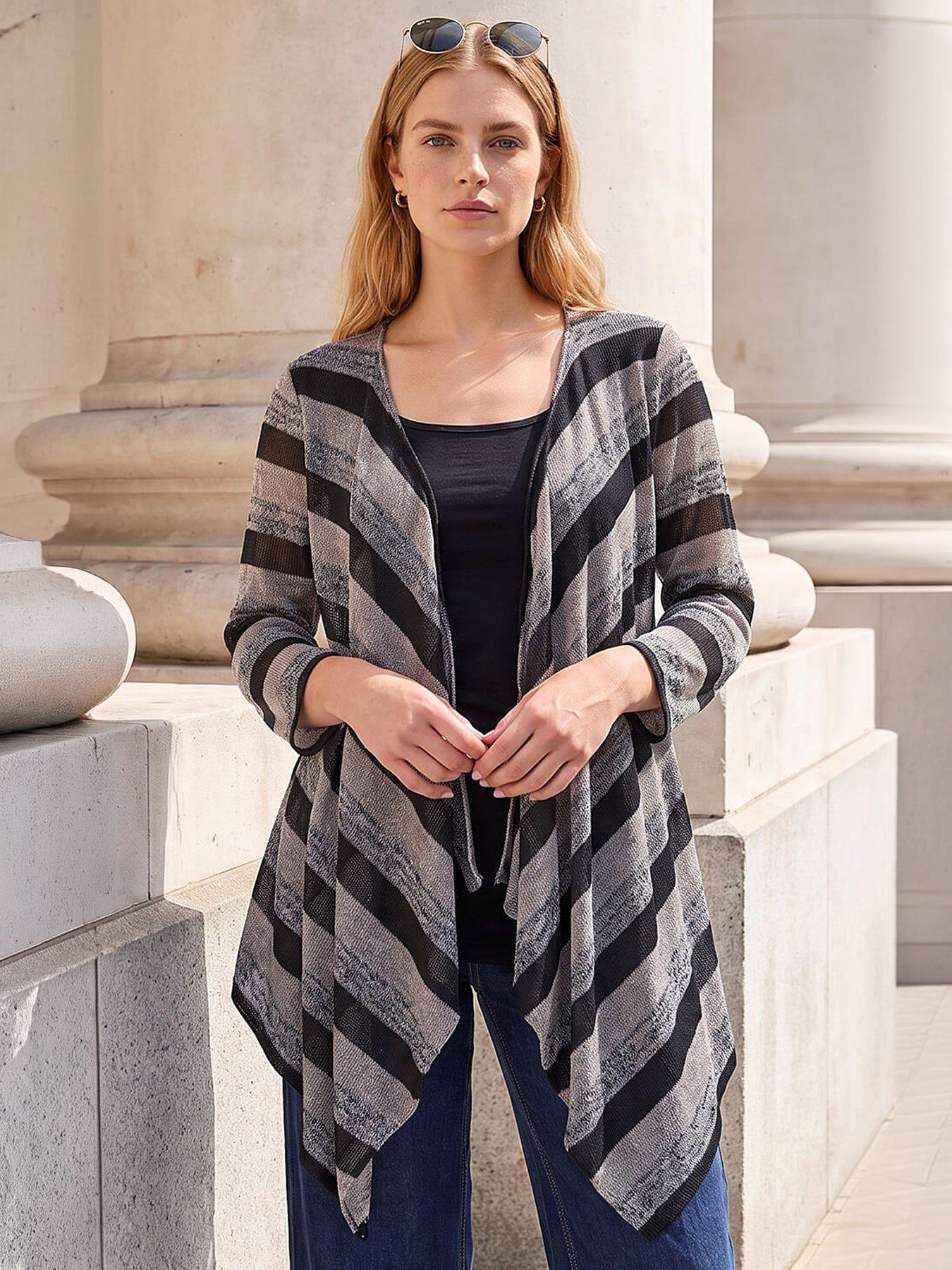 Image 2 of 4 of Roman 2 In 1 Stripe Cardigan