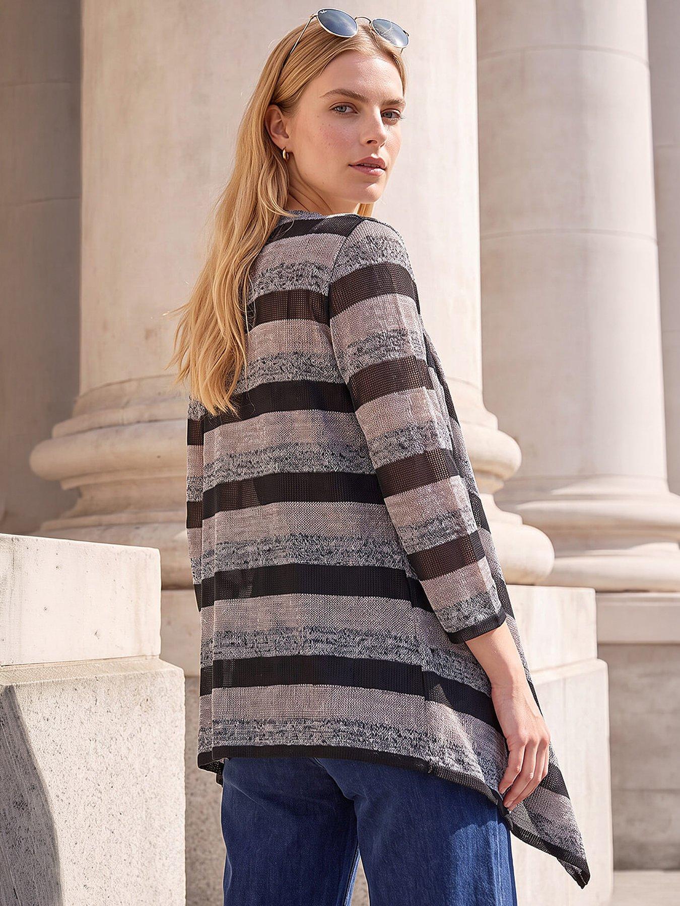 Image 3 of 4 of Roman 2 In 1 Stripe Cardigan