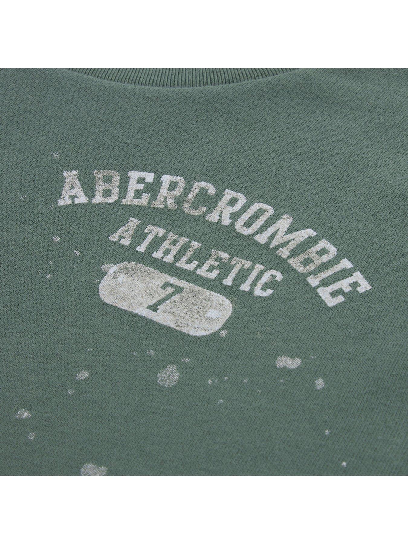 Image 3 of 3 of Abercrombie & Fitch Boys Athletic Core Short Sleeve Lockup T-shirts - Khaki