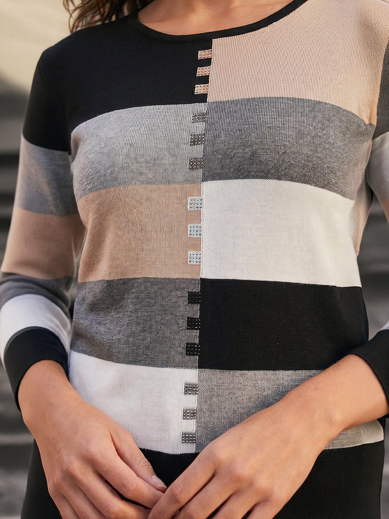 Image 2 of 4 of Roman Colour Block Knit Jumper