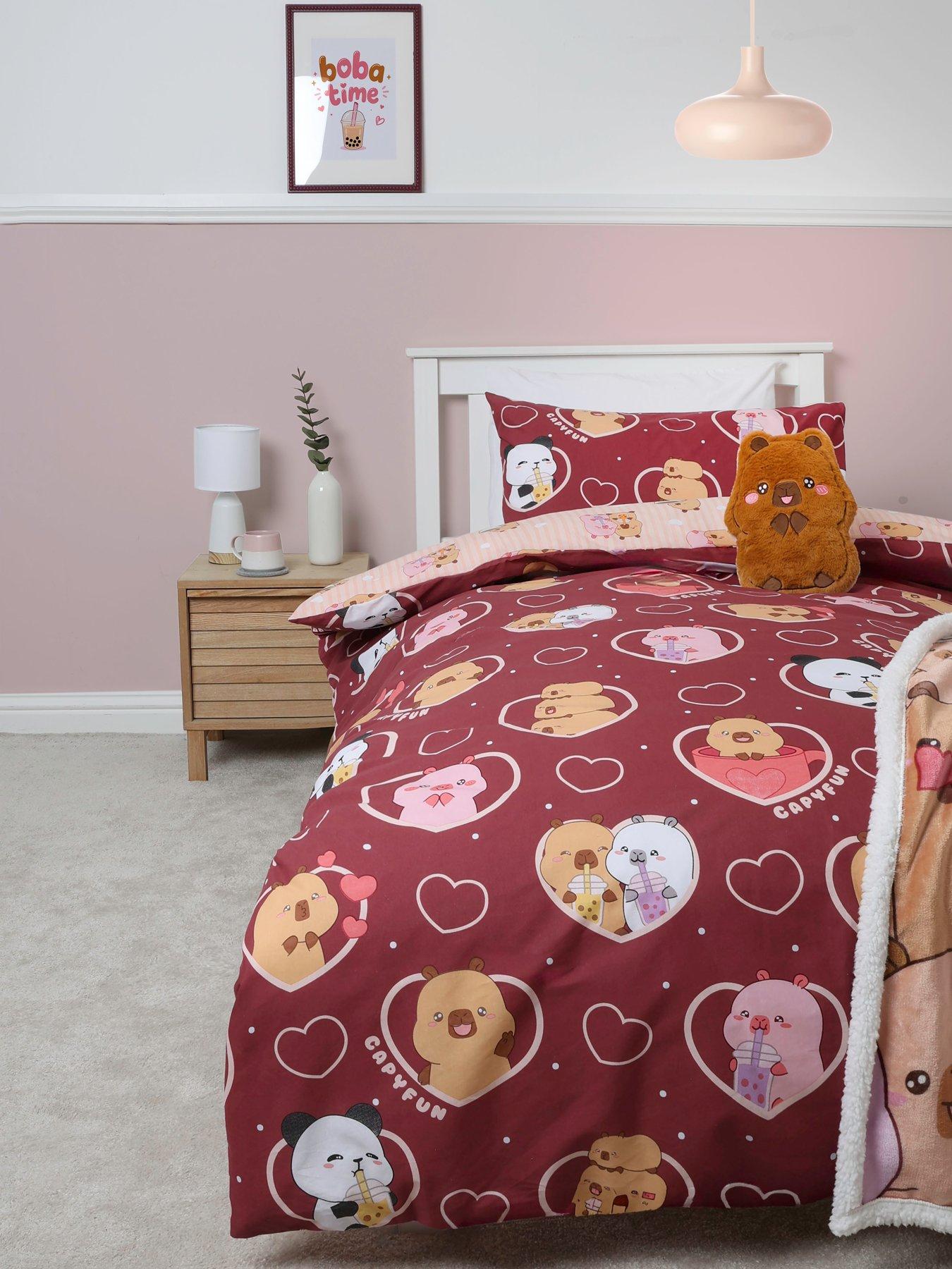 Image 1 of 7 of Kids Capyfun Plum Duvet Set