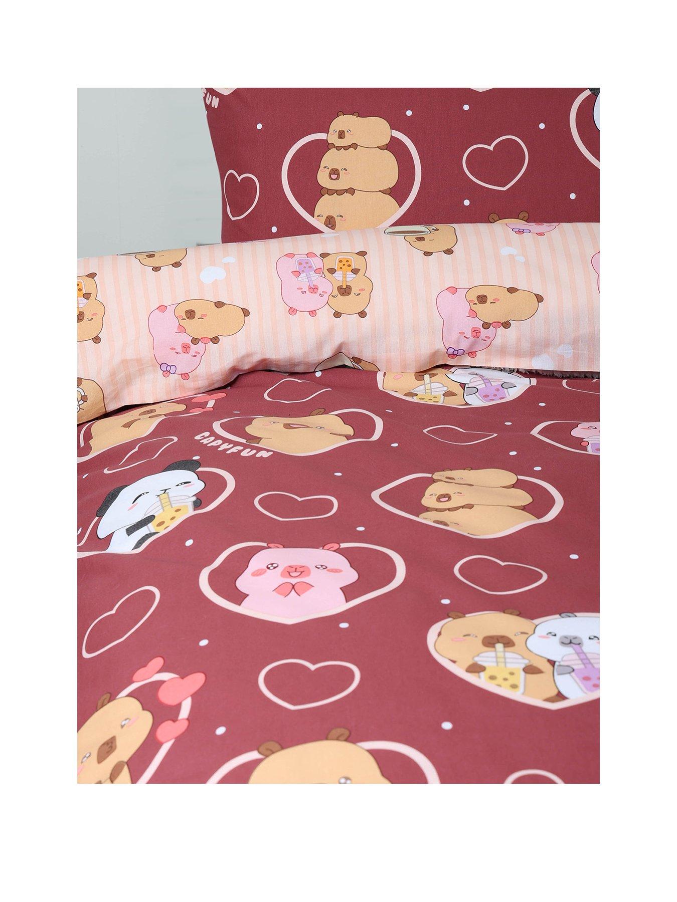 Image 2 of 7 of Kids Capyfun Plum Duvet Set