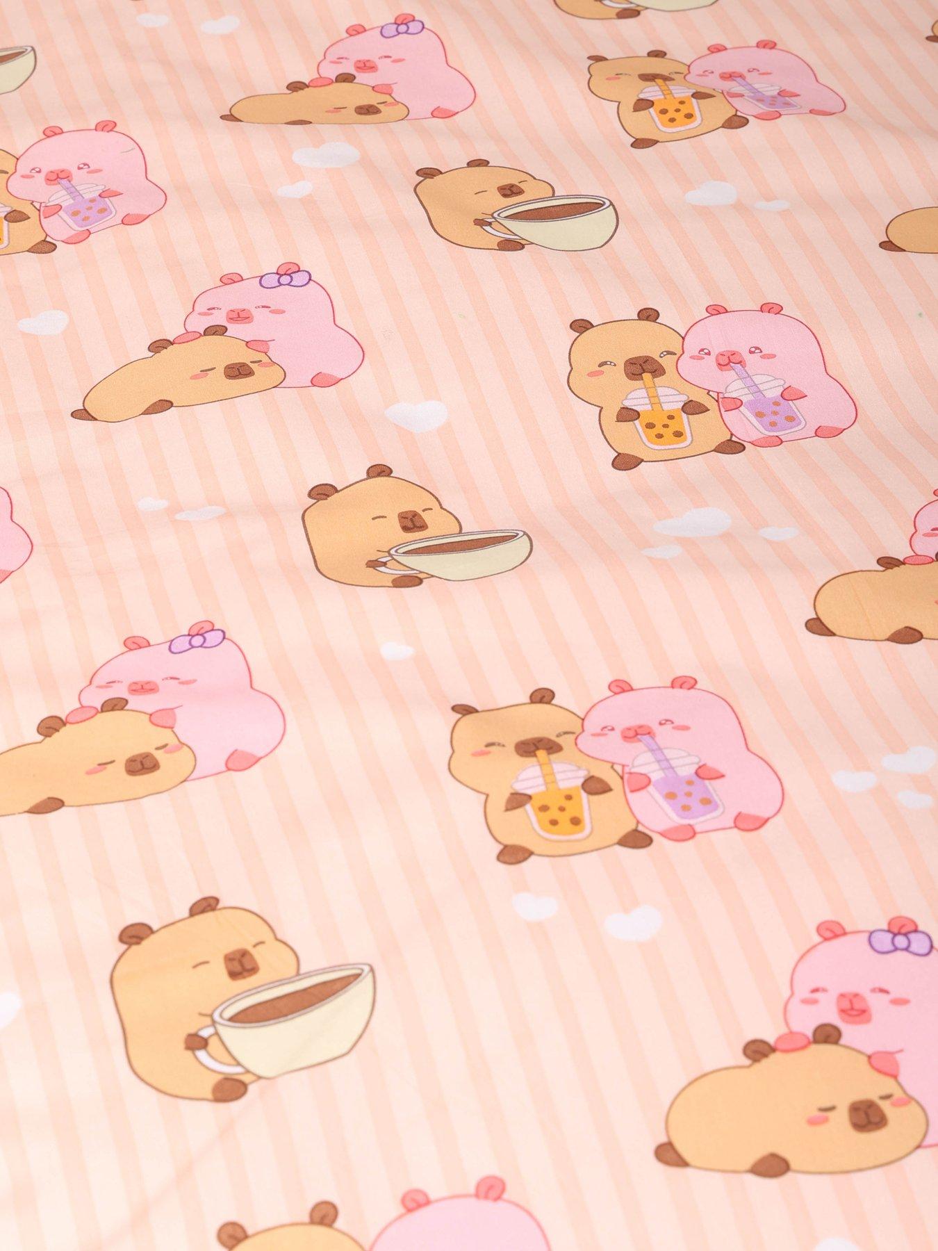Image 3 of 7 of Kids Capyfun Plum Duvet Set