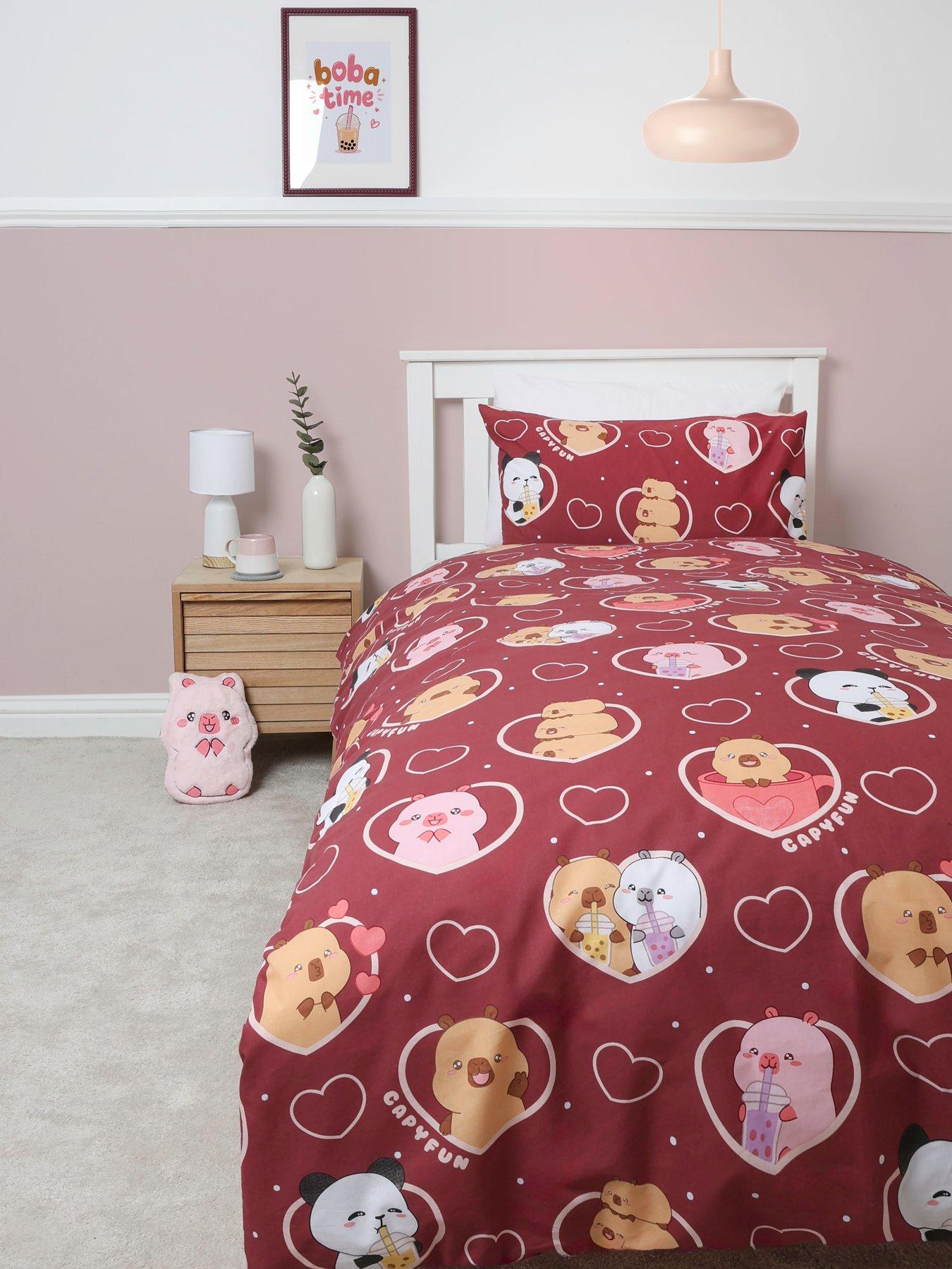 Image 6 of 7 of Kids Capyfun Plum Duvet Set