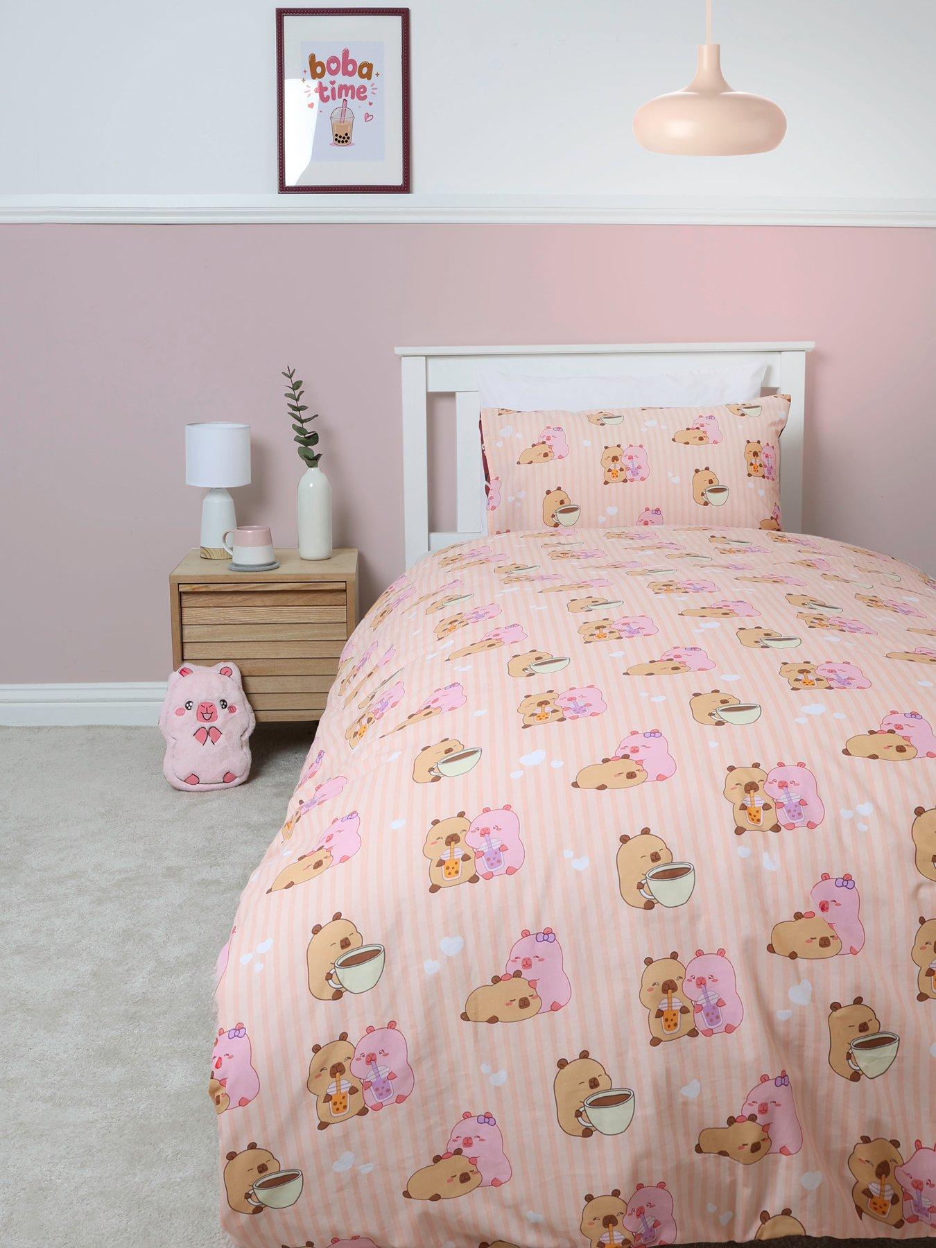 Image 7 of 7 of Kids Capyfun Plum Duvet Set
