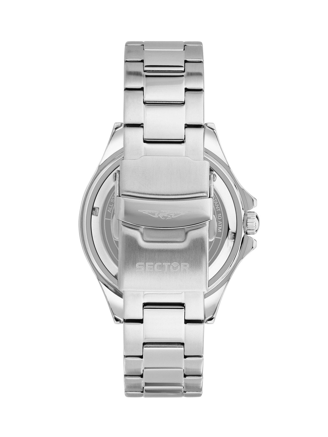 Image 3 of 6 of Sector 230 43mm 3H L.Blue Dial Stainless Steel Bracelet