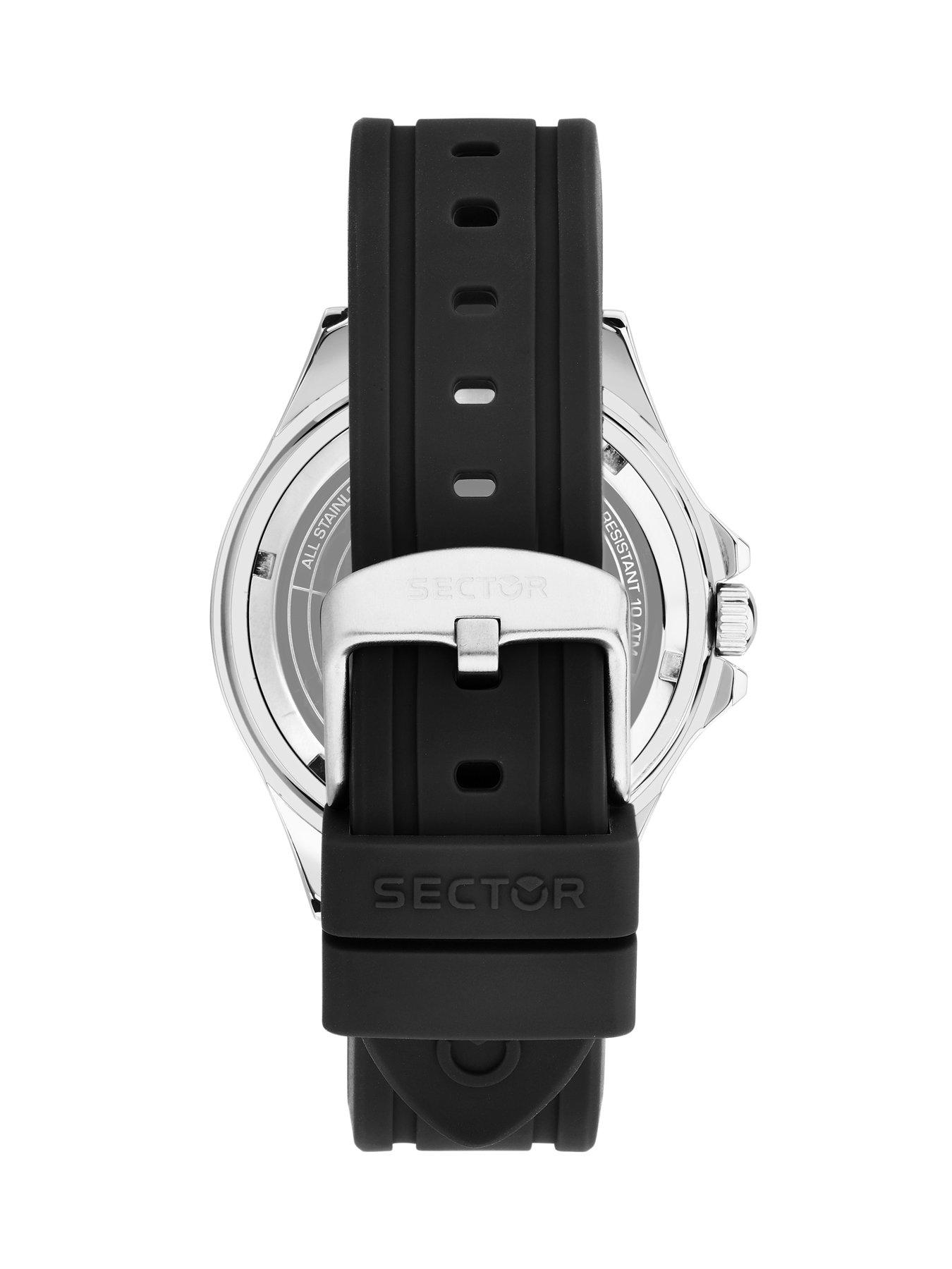 Image 3 of 6 of Sector 230 43mm 3H Black Dial Black Strap