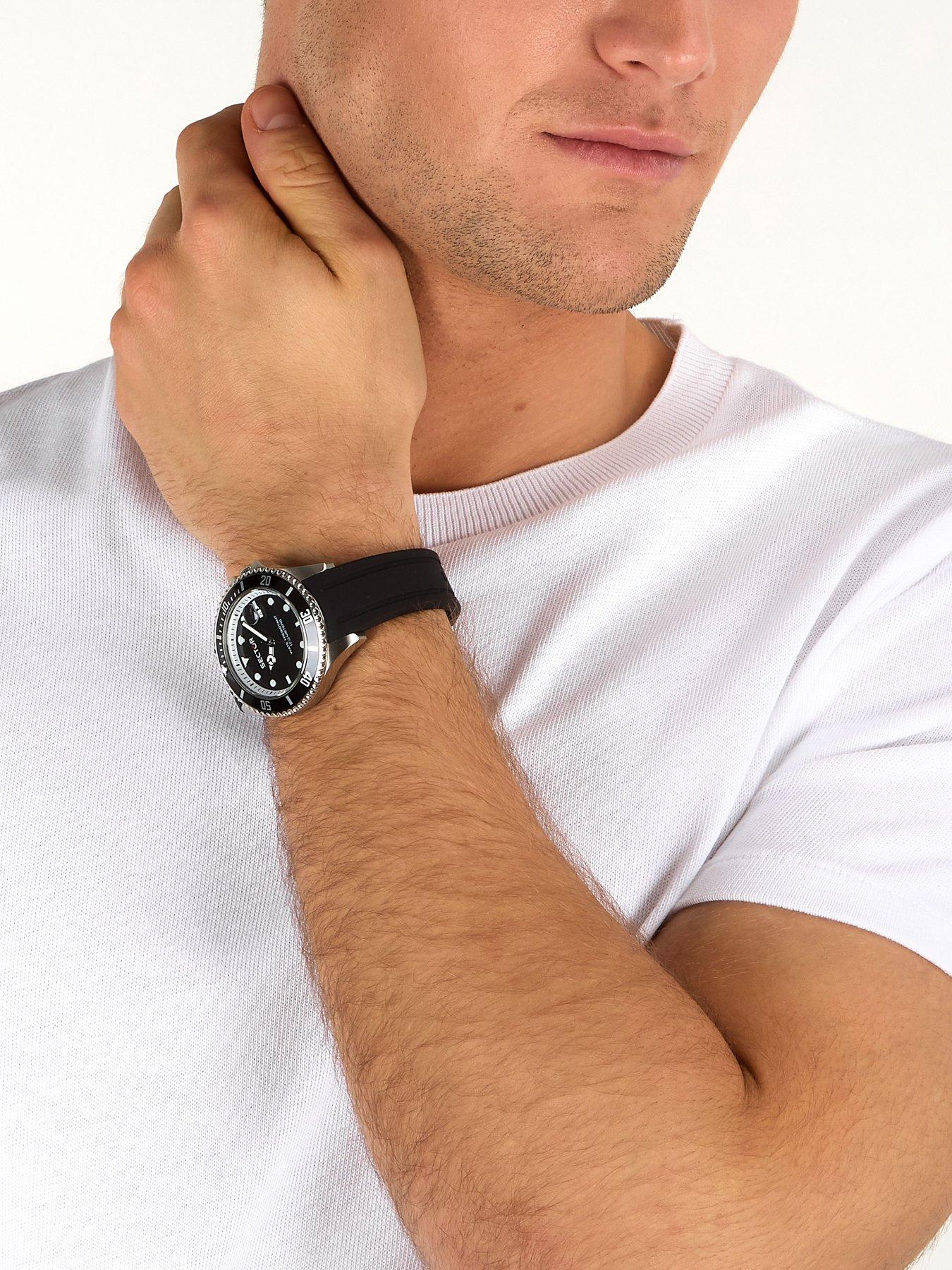 Image 4 of 6 of Sector 230 43mm 3H Black Dial Black Strap