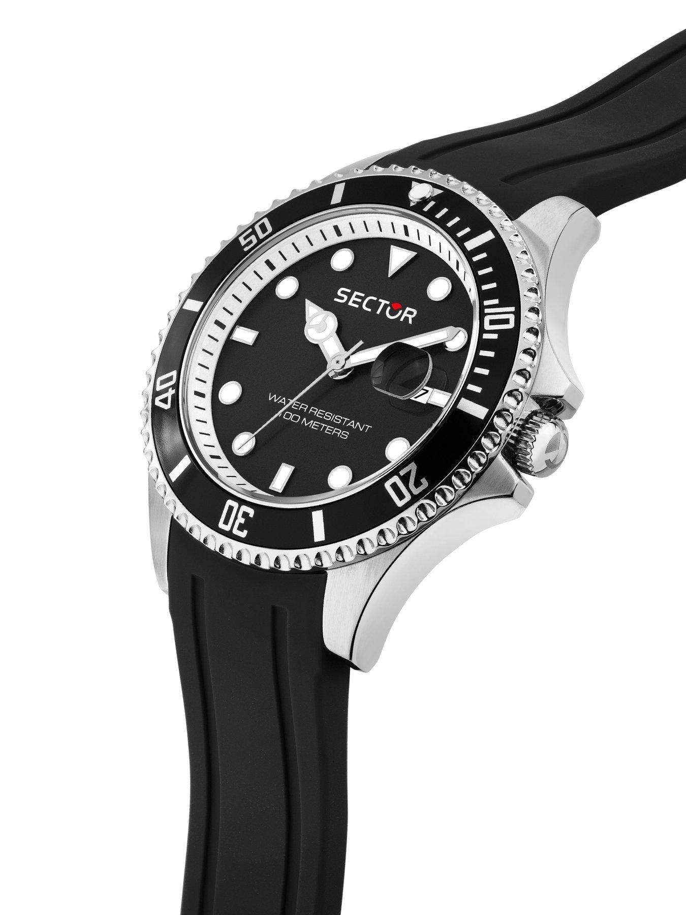 Image 5 of 6 of Sector 230 43mm 3H Black Dial Black Strap