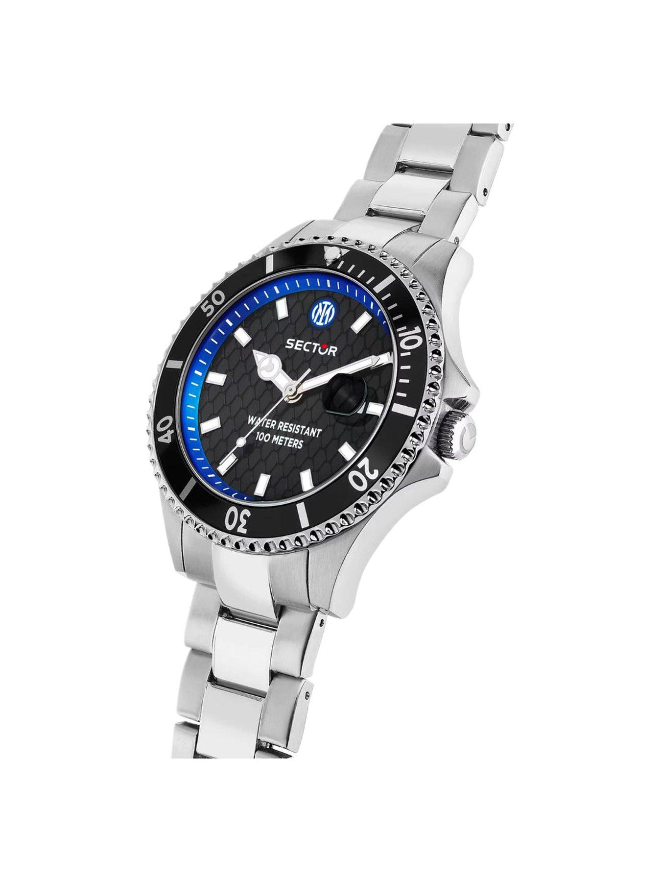 Image 2 of 6 of Sector 230 Inter 43mm Black Dial Stainless Steel Bracelet
