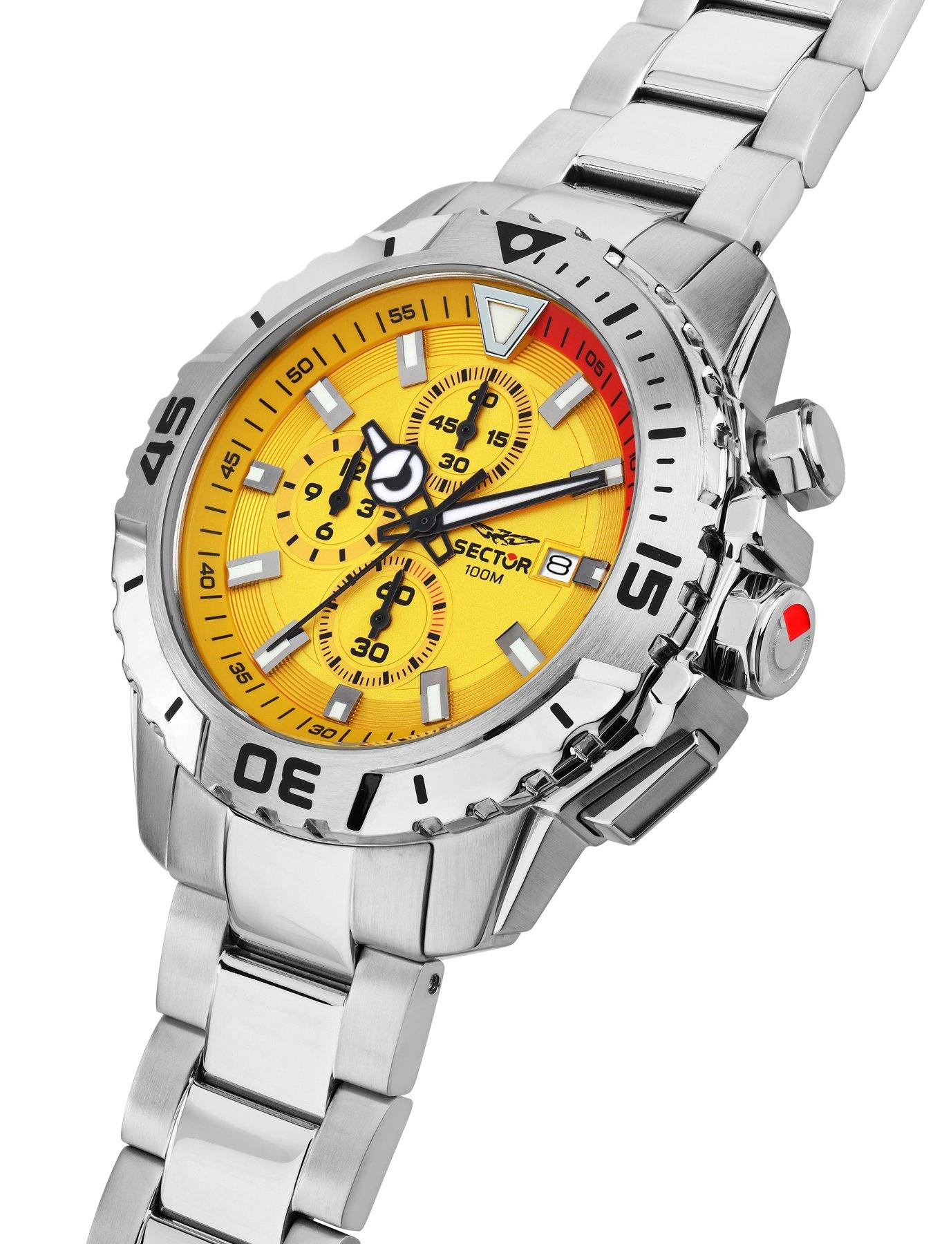 Image 2 of 6 of Sector Legend 43mm Chro Yellow Dial Stainless Steel Bracelet