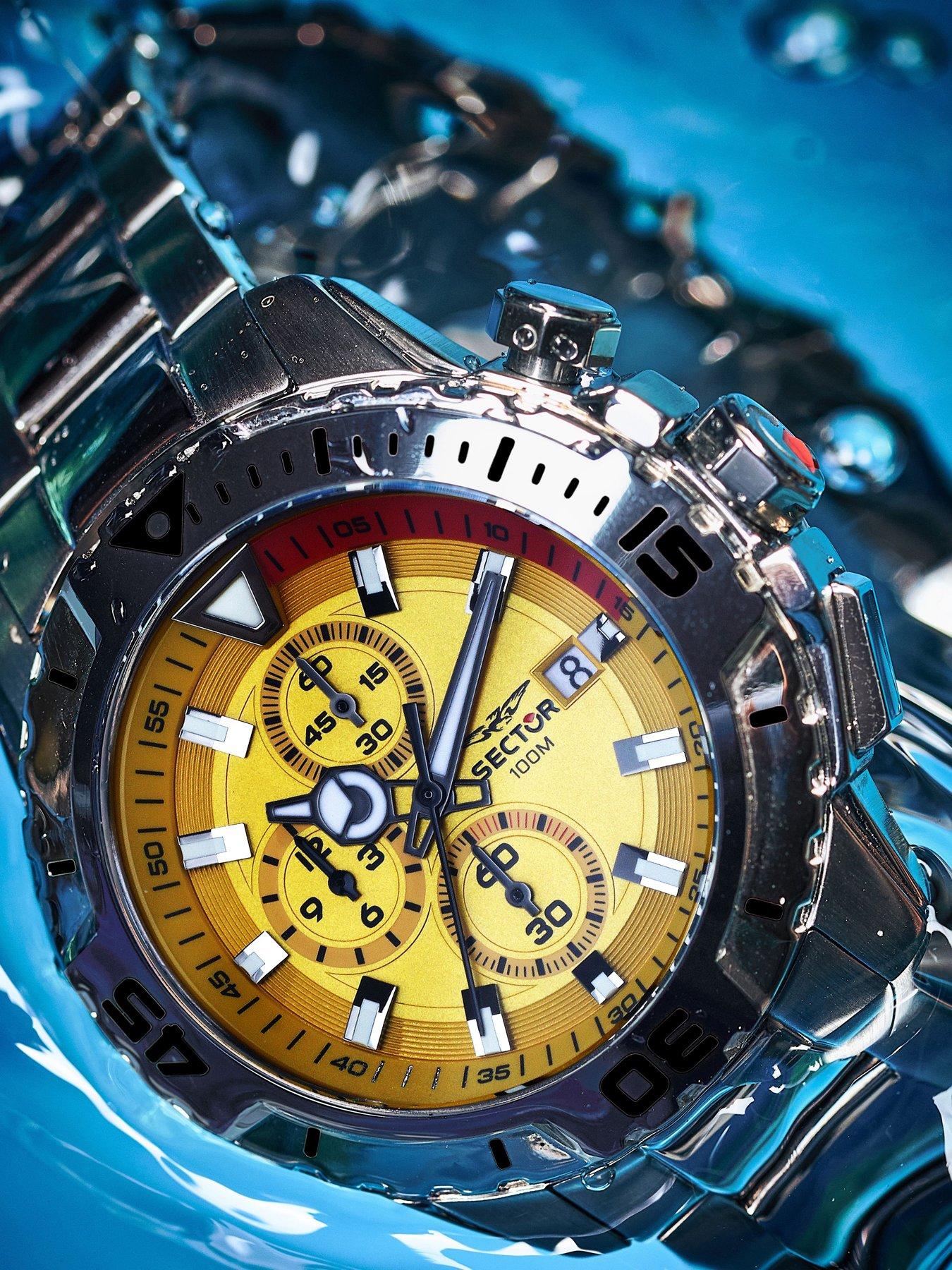 Image 6 of 6 of Sector Legend 43mm Chro Yellow Dial Stainless Steel Bracelet