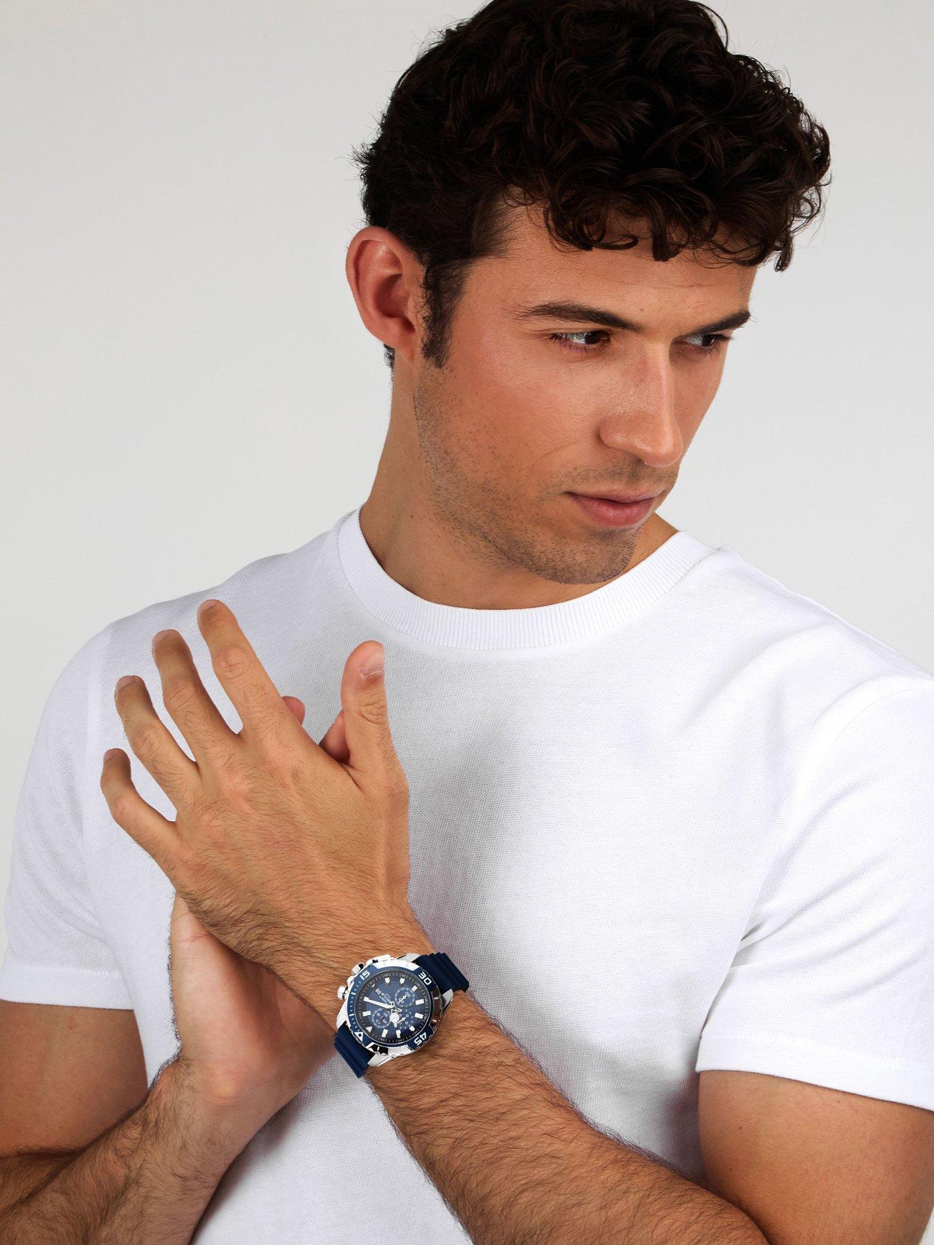Image 5 of 6 of Sector LEGEND 43MM CHRO BLUE DIAL BLUE SILIC ST