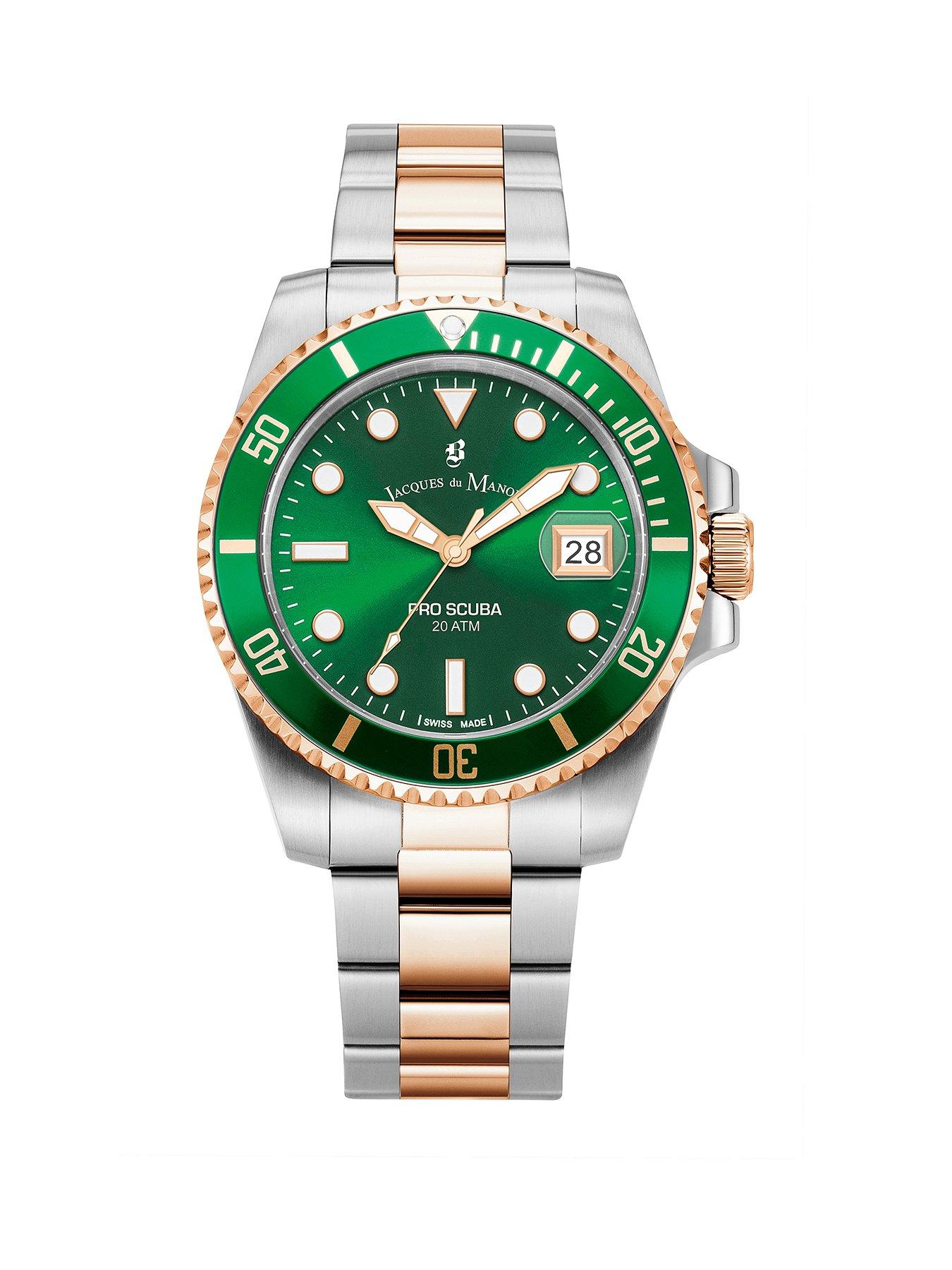 Jacques Du Manoir Pro-Scuba 43 Rose Two Tone Green