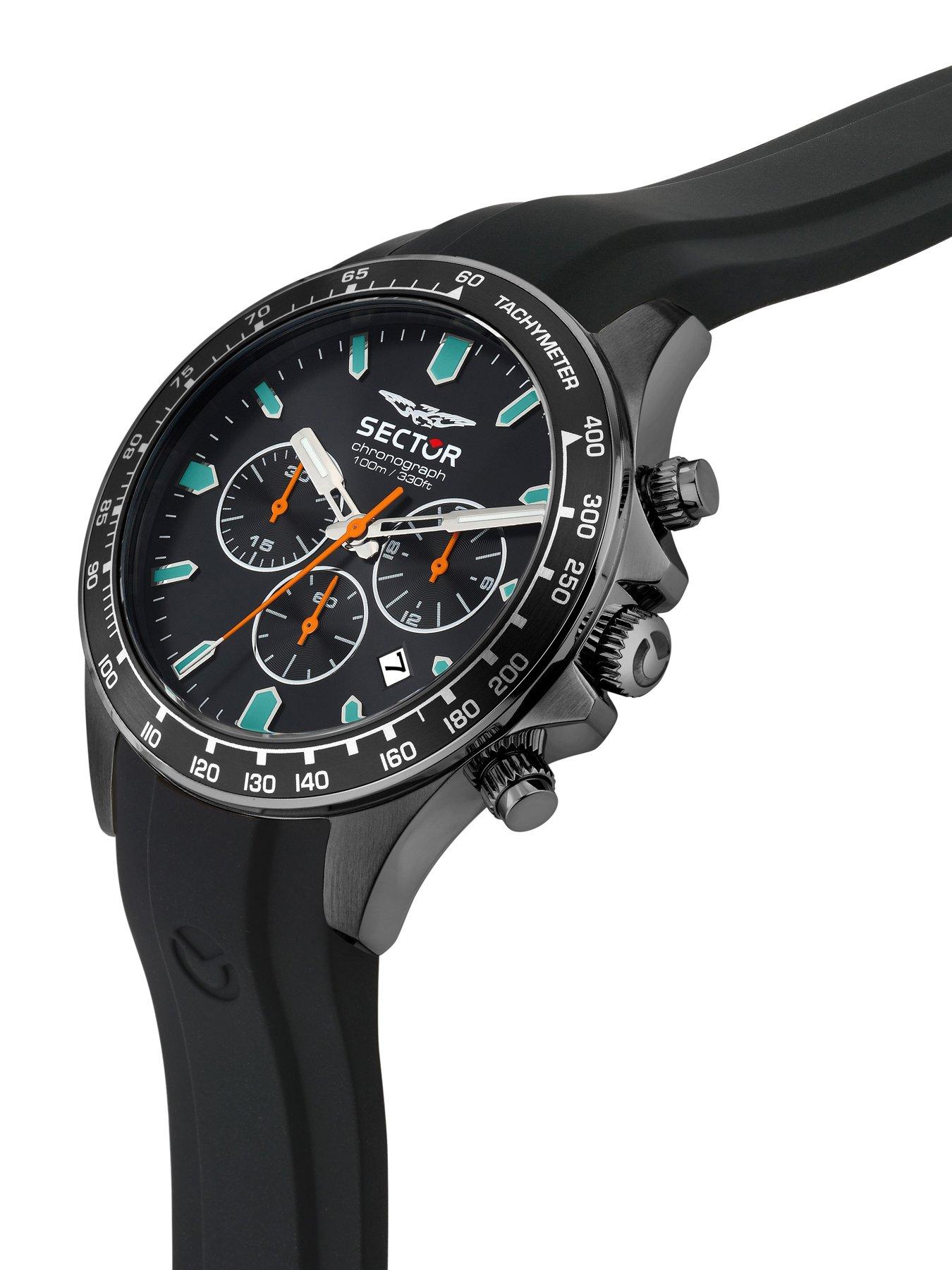 Image 5 of 6 of Sector 230 43mm Chr Black Dial Black Strap