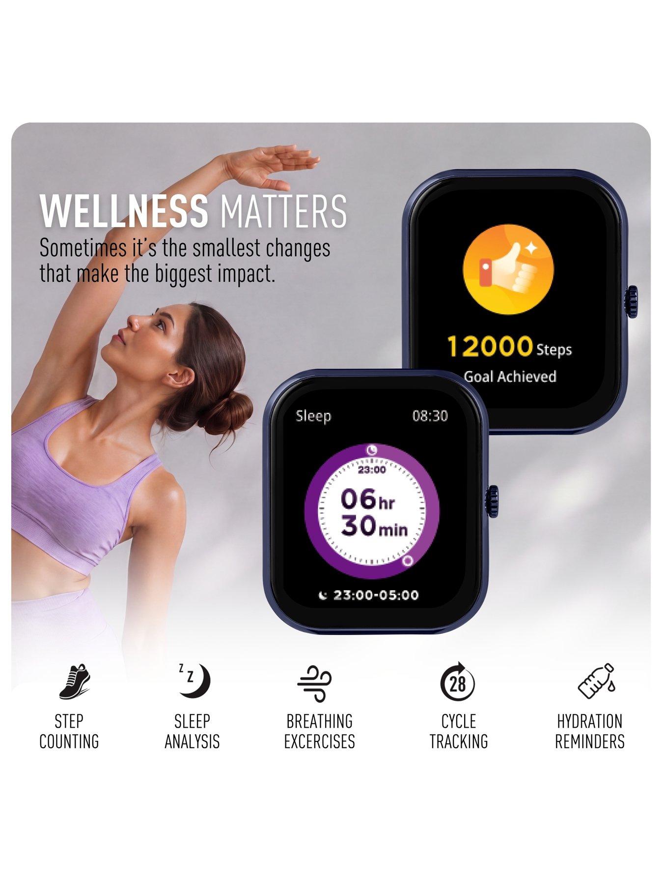 Image 3 of 7 of Reflex Active Mens Reflex Active Nexus Lite Silicone Strap Smart Watch - Navy