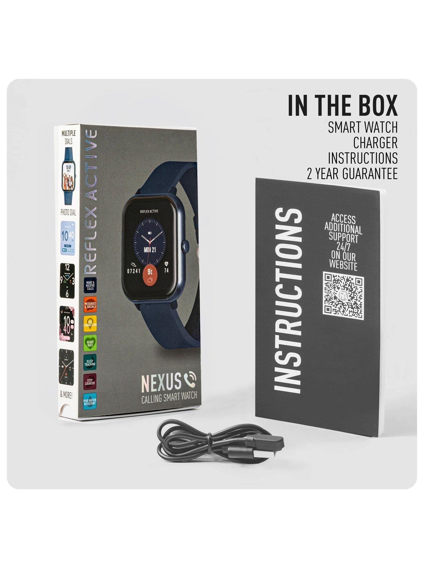 Image 7 of 7 of Reflex Active Mens Reflex Active Nexus Lite Silicone Strap Smart Watch - Navy