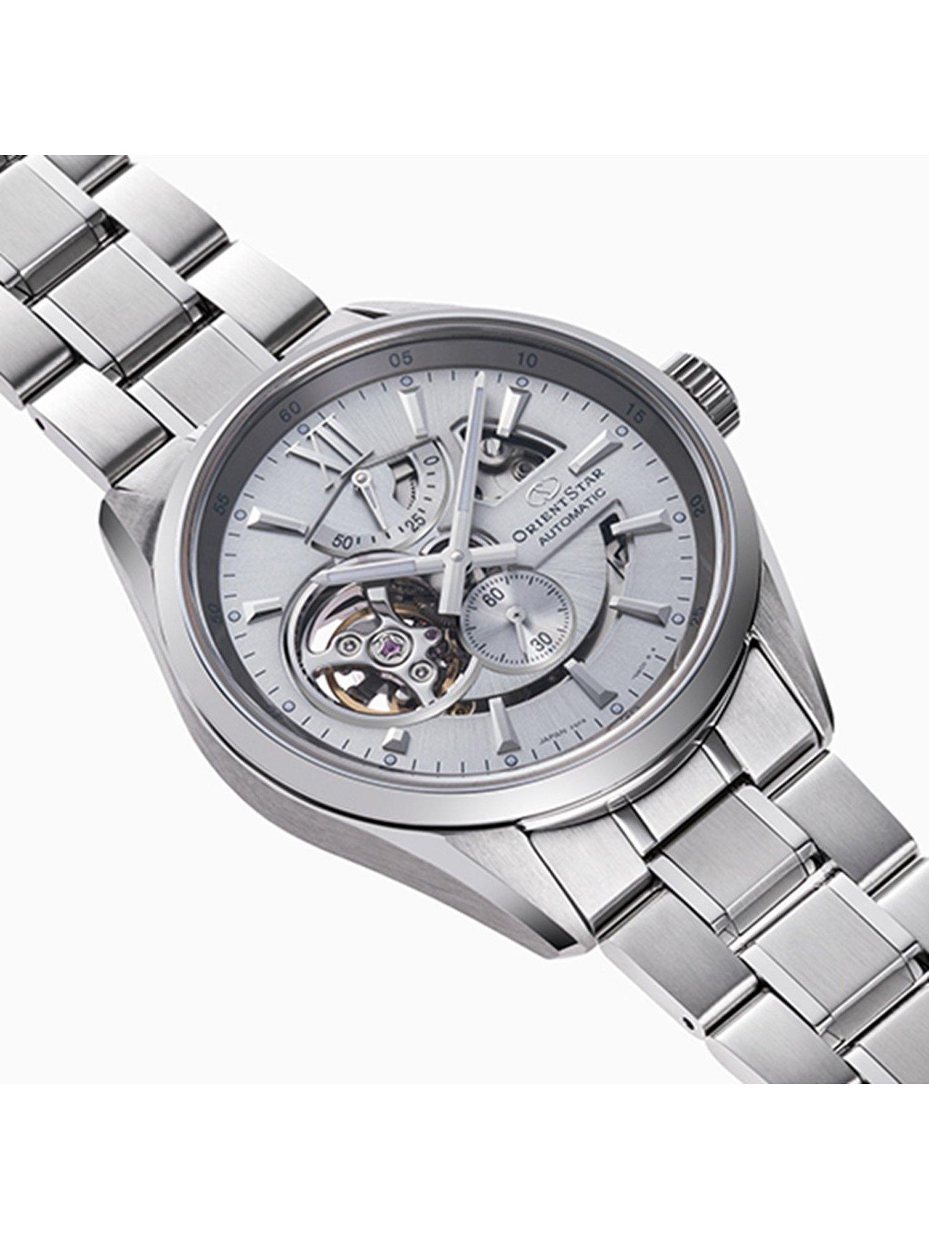 Image 2 of 5 of Orient Modern Skeleton silver dial steel